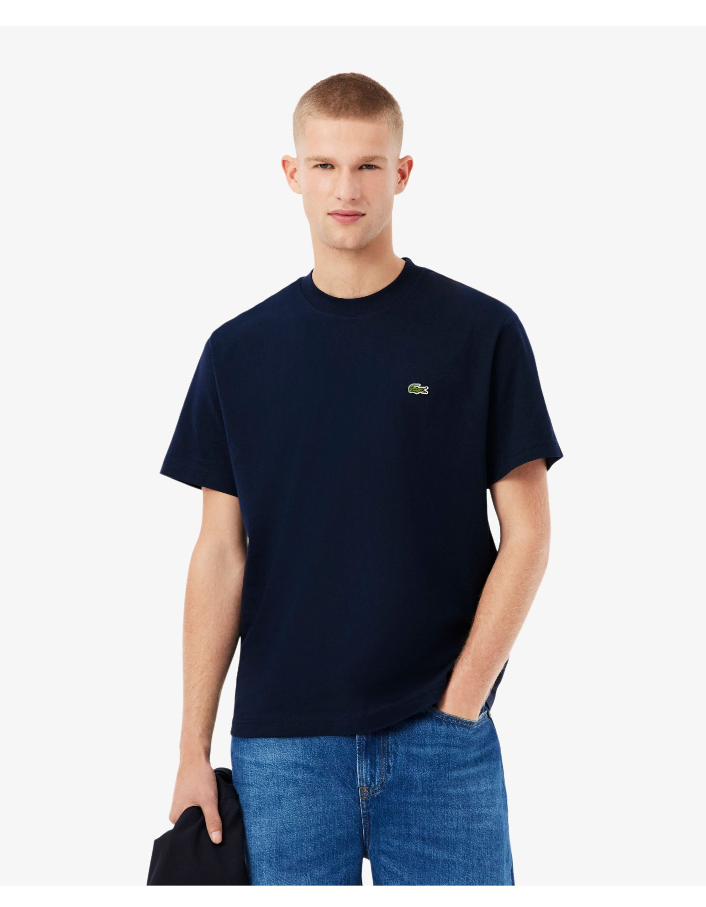 Lacoste 1ht1 Men's Tee-shirt T-shirts Donkerblauw Th7318-61