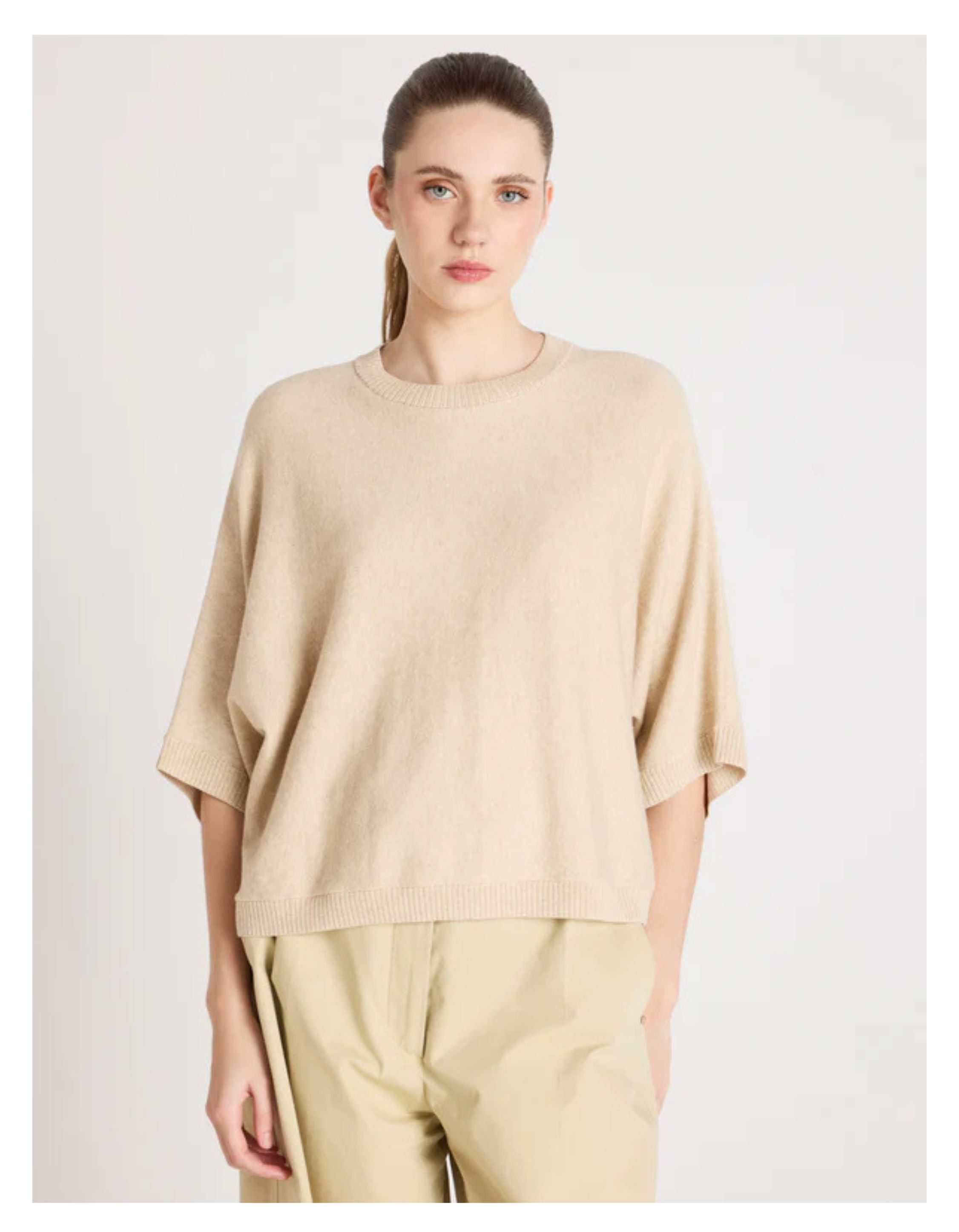 Absolut Cashmere Quinn T-shirts Beige Af1h001co