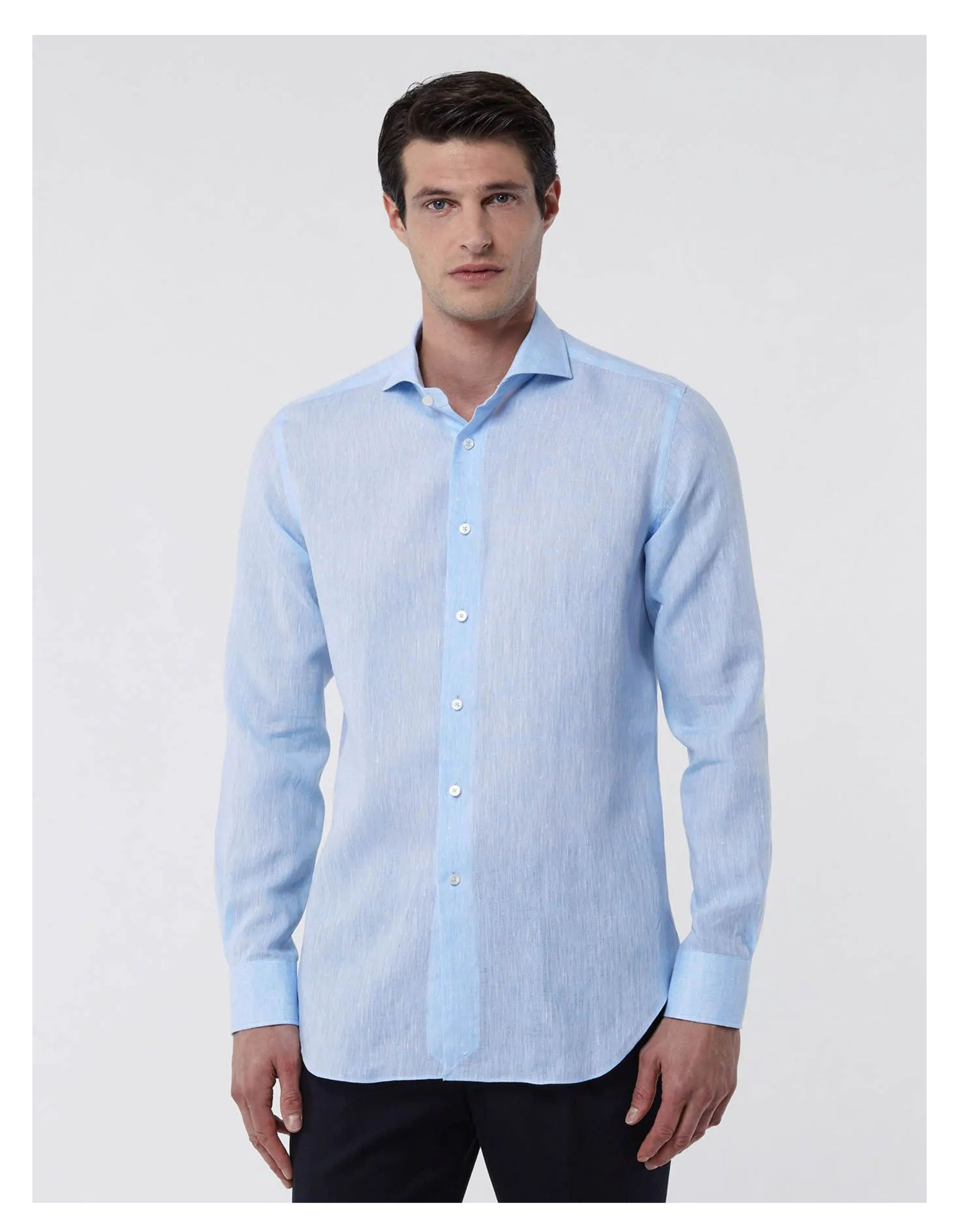Xacus  Lange Mouw Overhemden Lichtblauw 721ml/11297