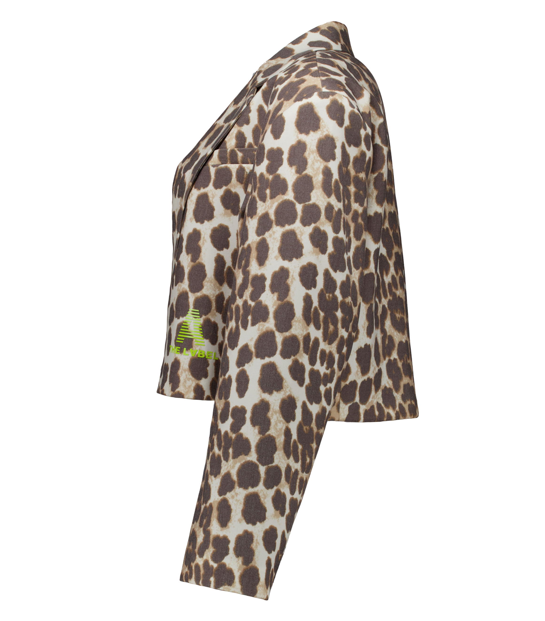 Alix The Label Ladies Woves Animal Cropped Blazer Blazers Bruin 2602402565