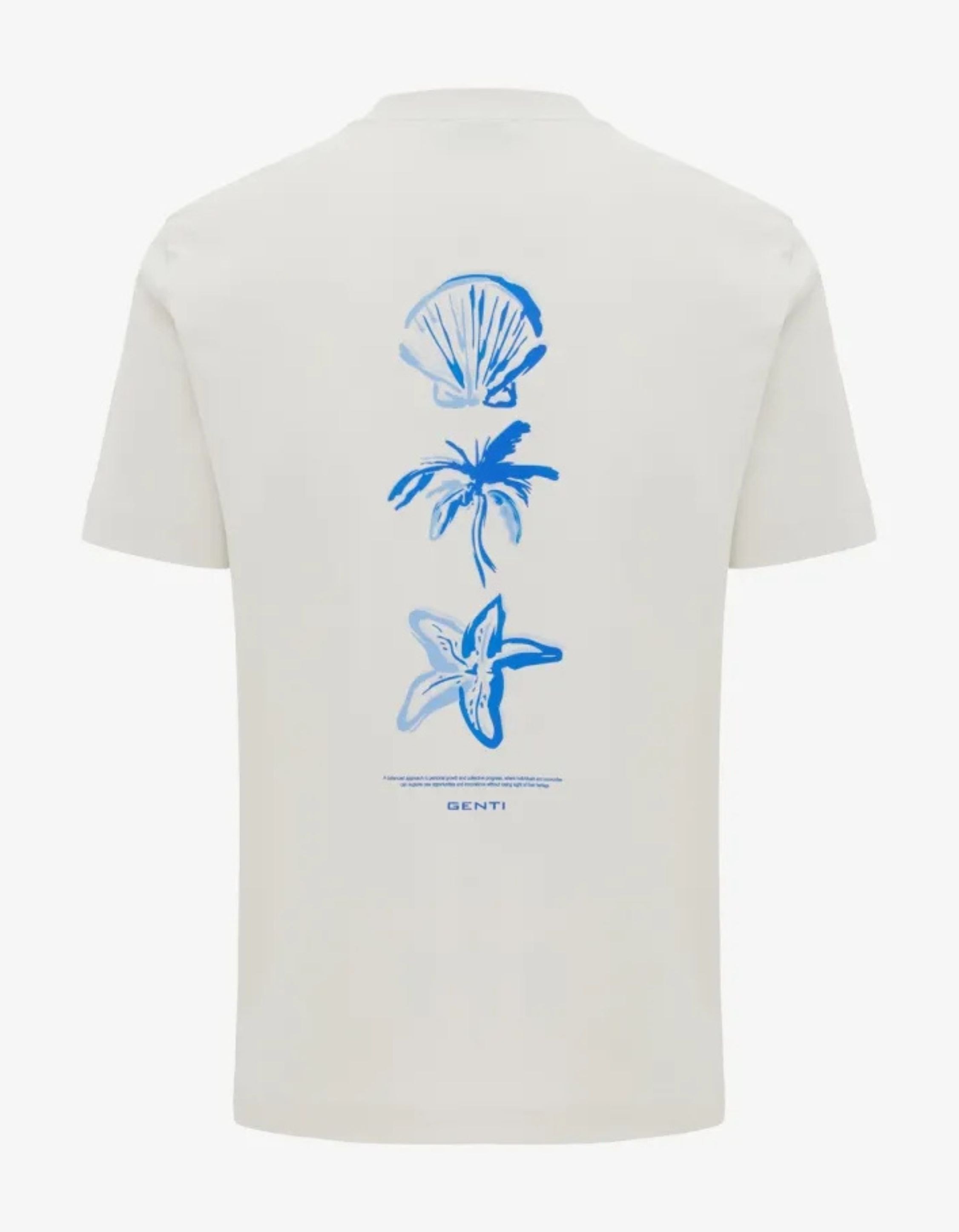 Genti J4072-1223 T-shirts Off White J4072-1223