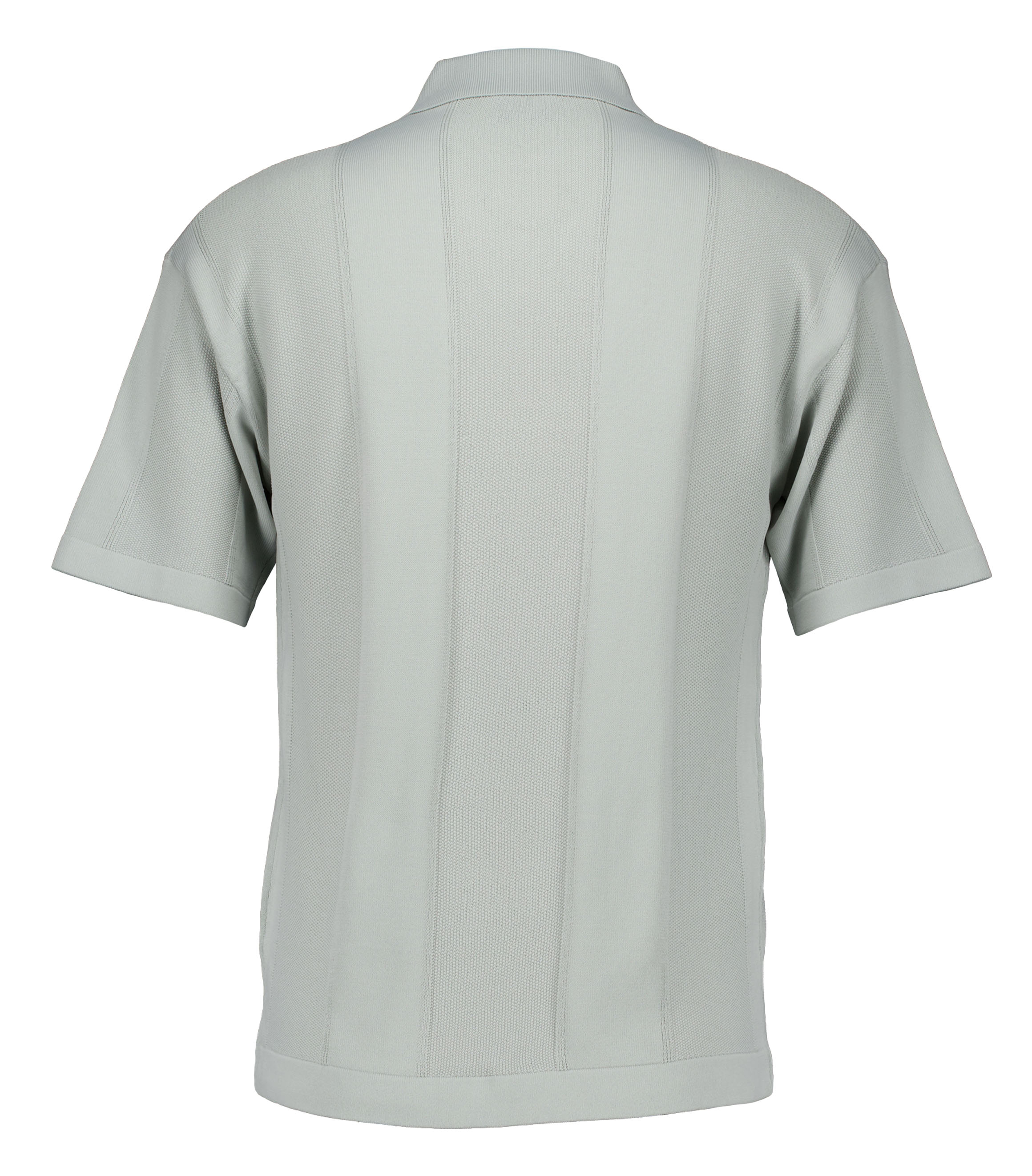 Genti Polo No Buttons Ss Polos Lichtgroen K4129-1260