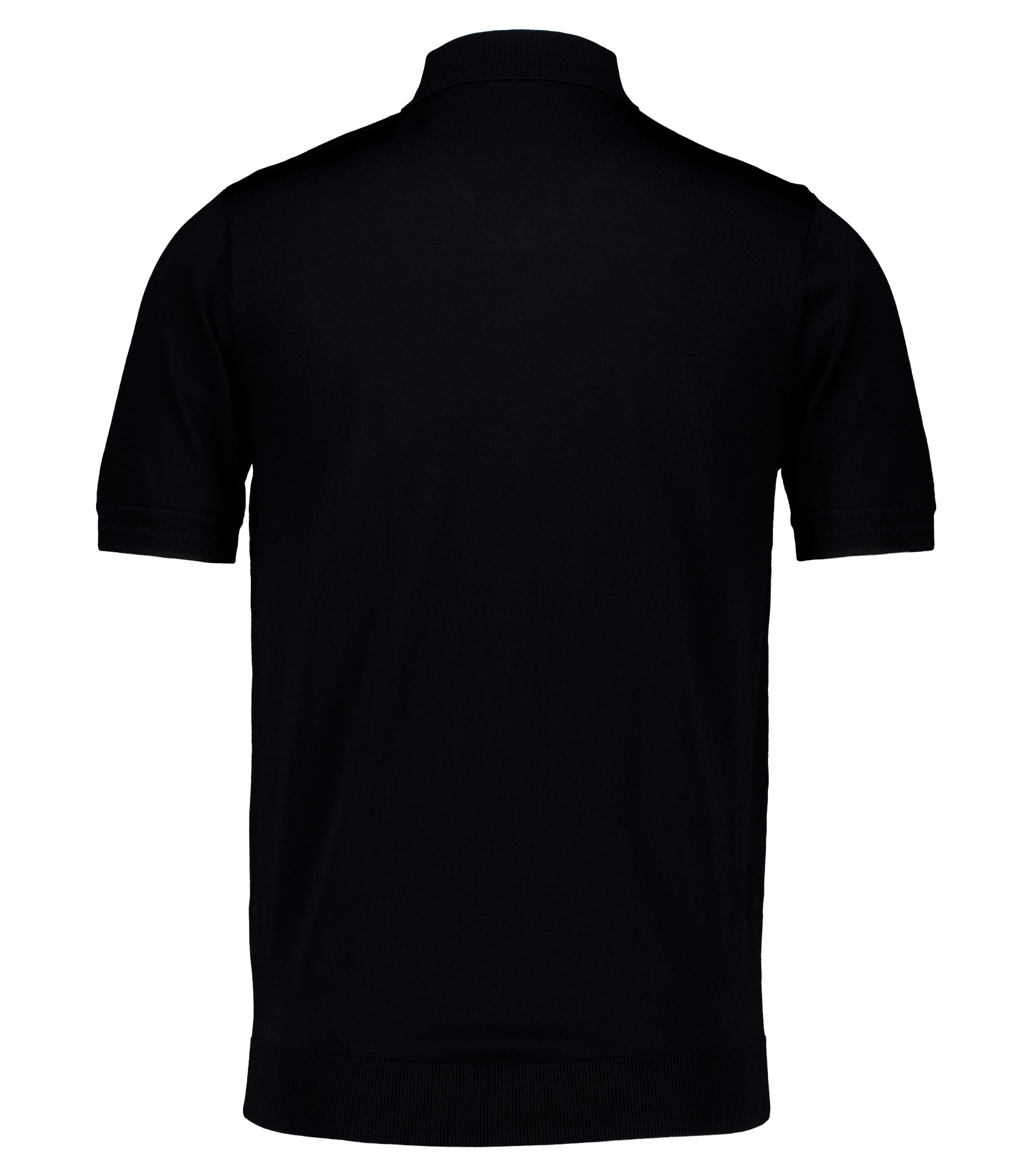 Genti Polo 2 Buttons Ss Polos Zwart K4122-1260