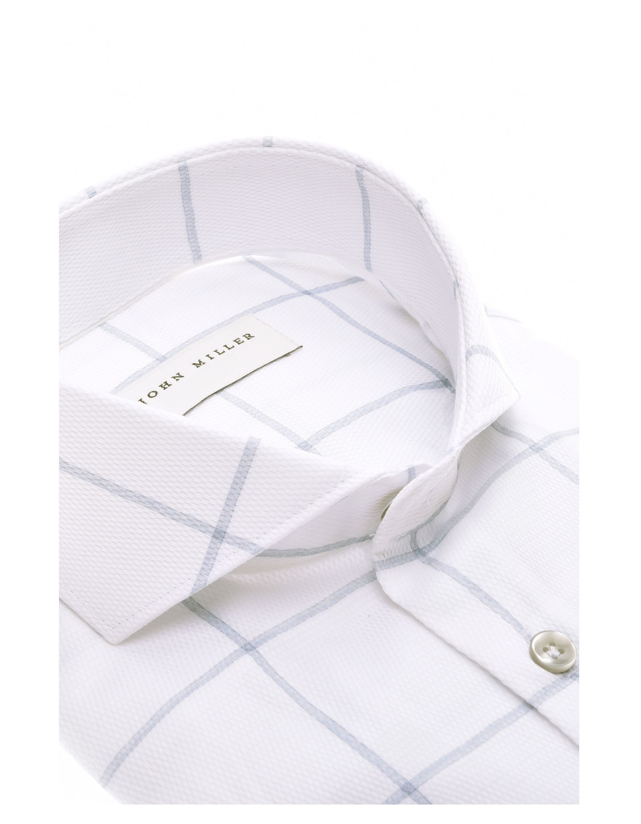 John Miller Overhemd Tailored Fit N  Wit 5142666