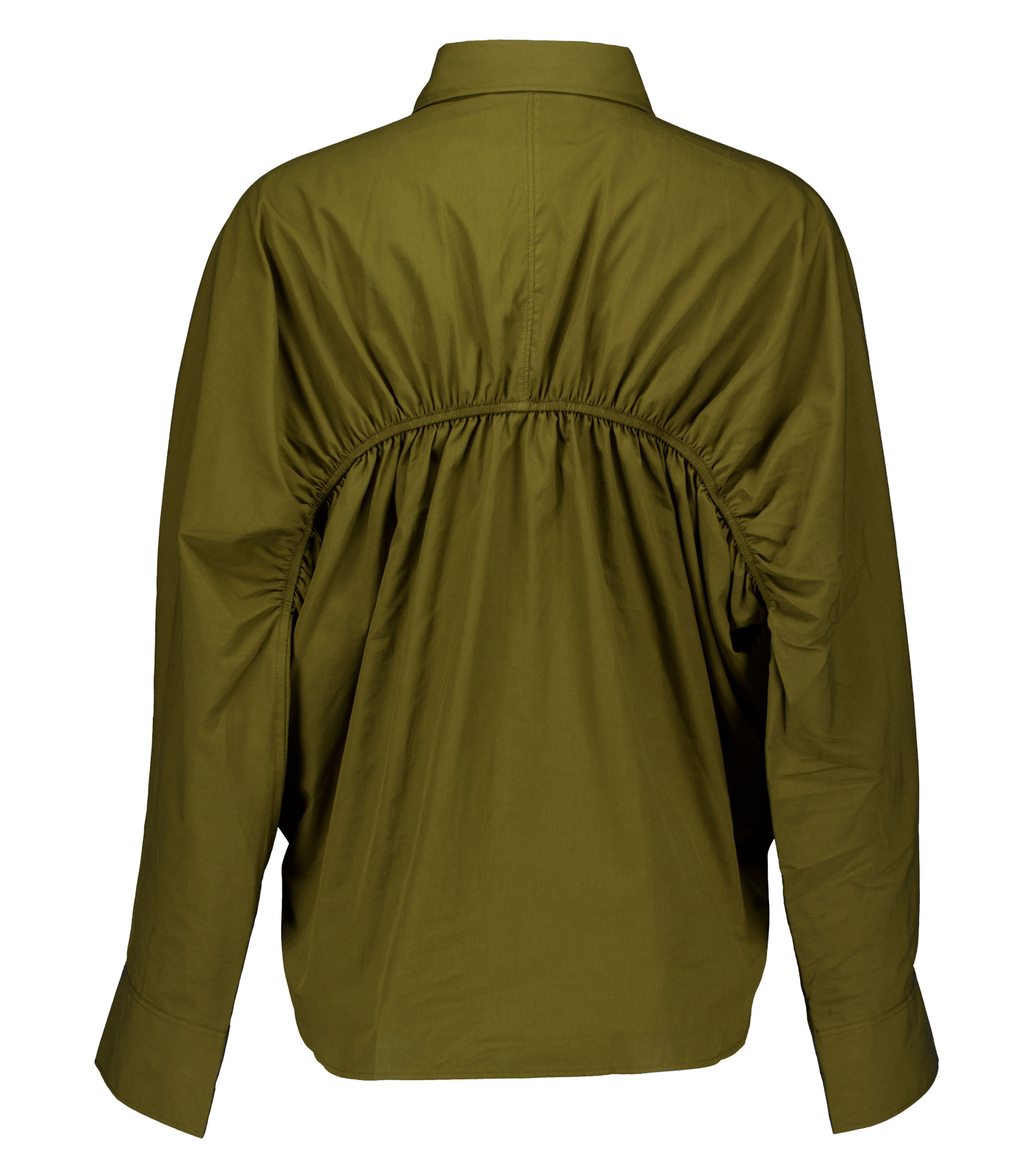 Closed Gathered Shirt Blouses Olijf C94564-252-22