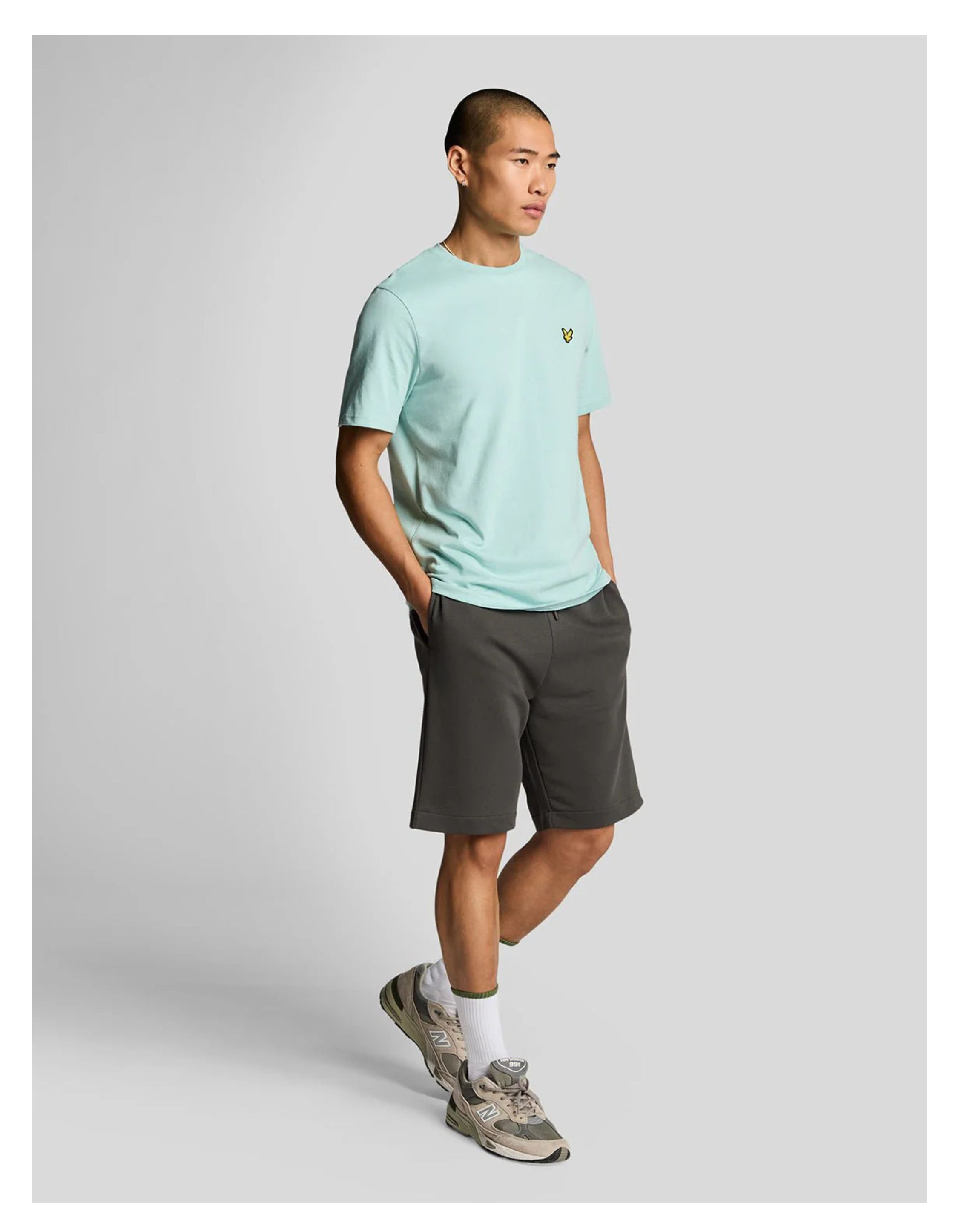 Lyle&scott Superfine Shorts Donkergrijs Ml2254ton