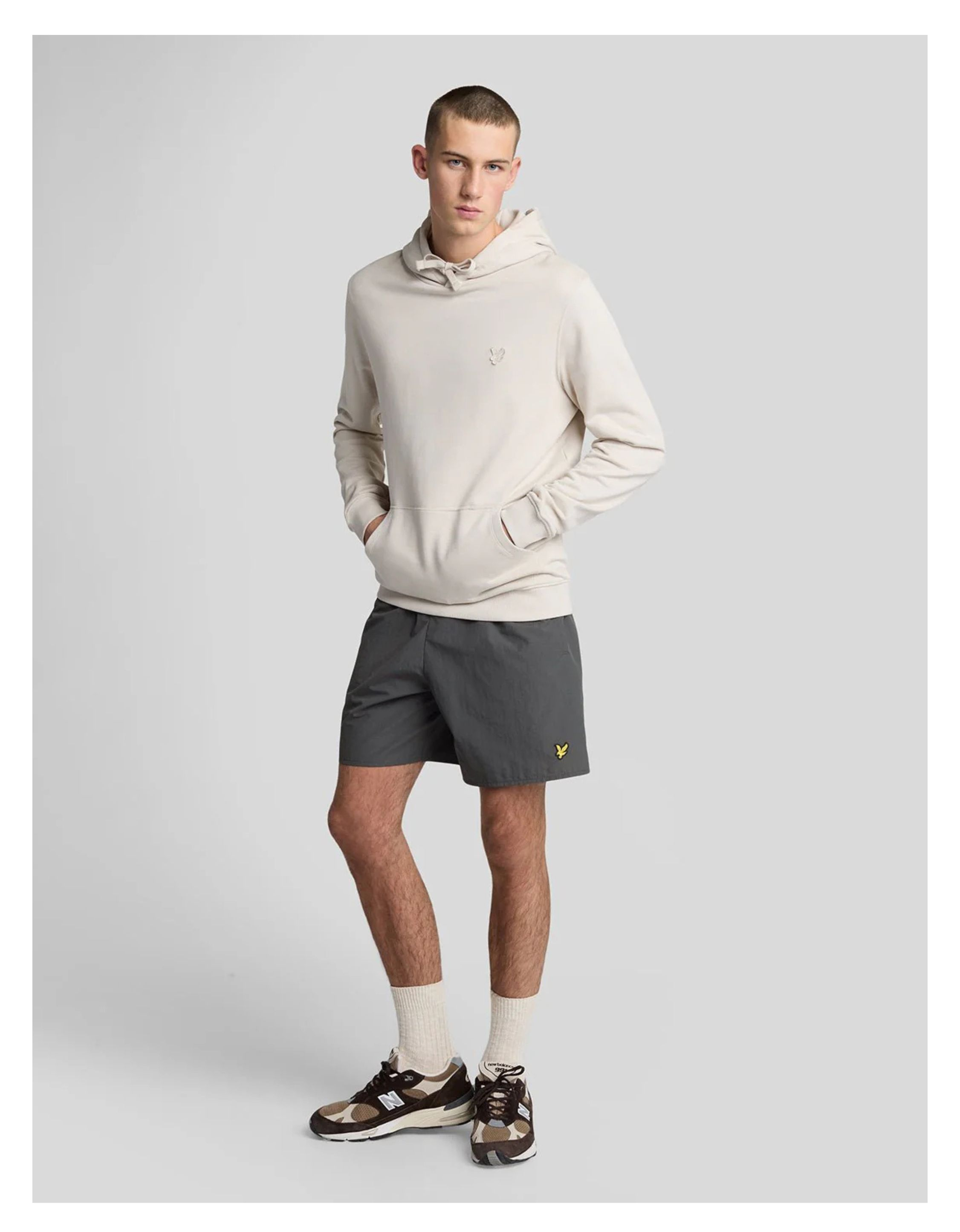 Lyle&scott Plain Zwembroeken Donkergrijs Sh1204vb