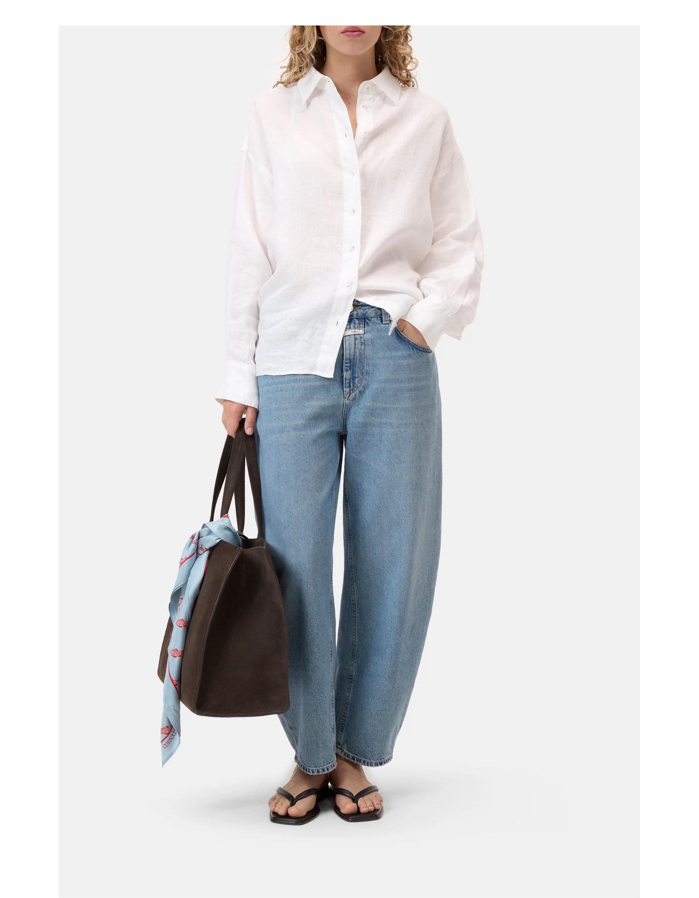 Closed Cape Shirt Blouses Wit C94619-29a-22