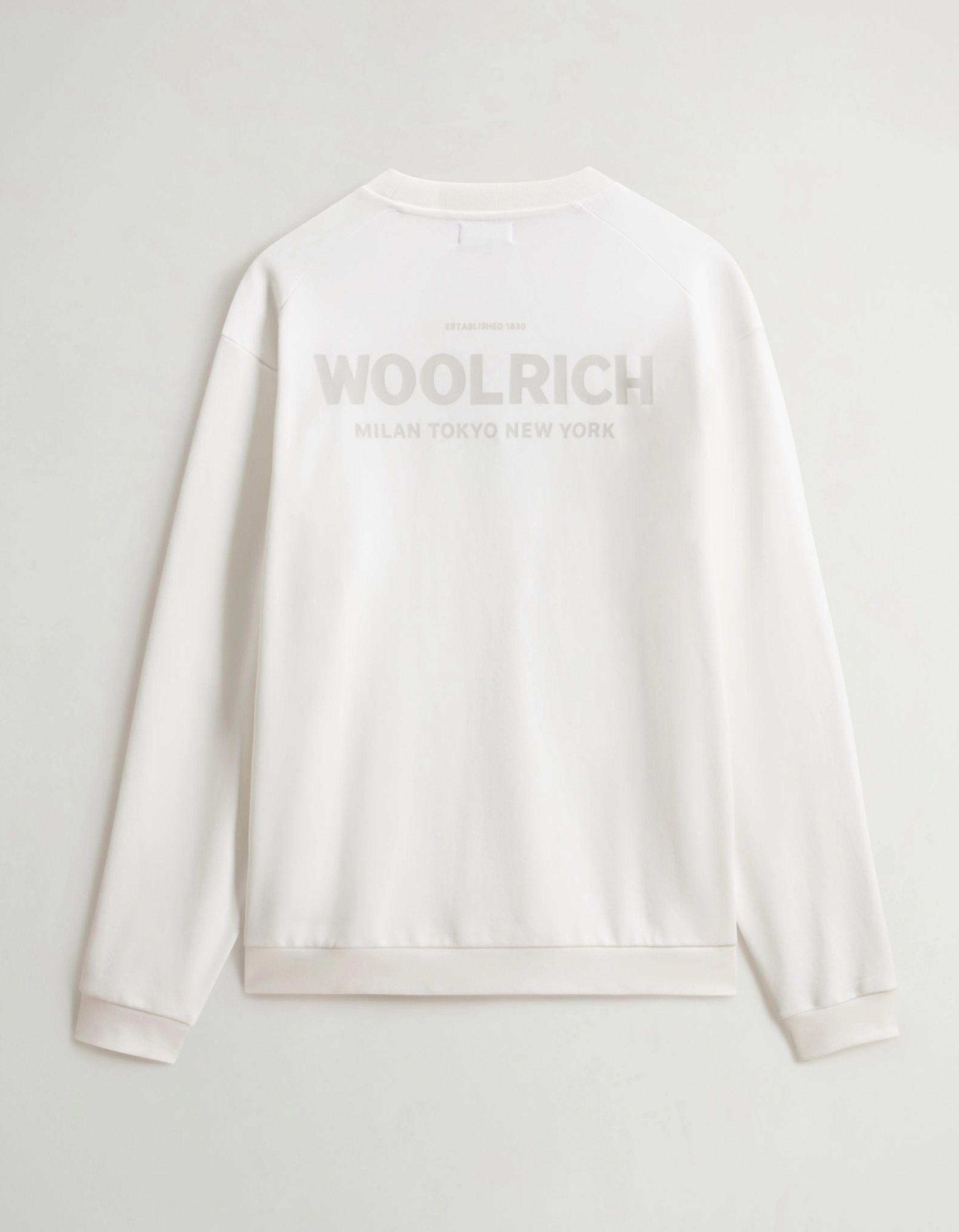 Woolrich Macro Logo Sweaters Off White Cfwosw2032mrut5377