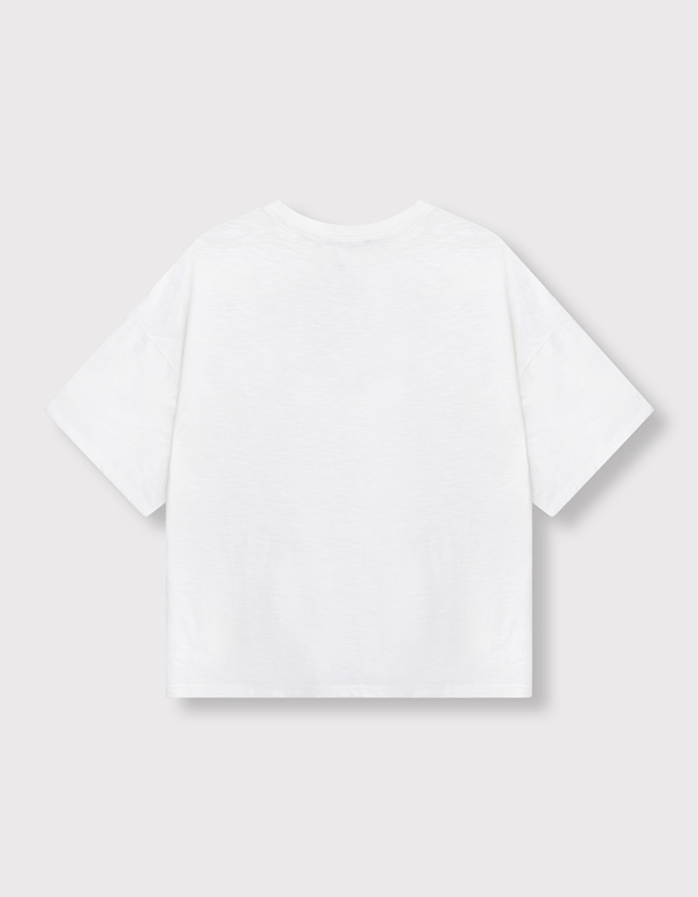 Alix The Label Ladies Knitted Slub T-shirt T-shirts Ecru 2603883611