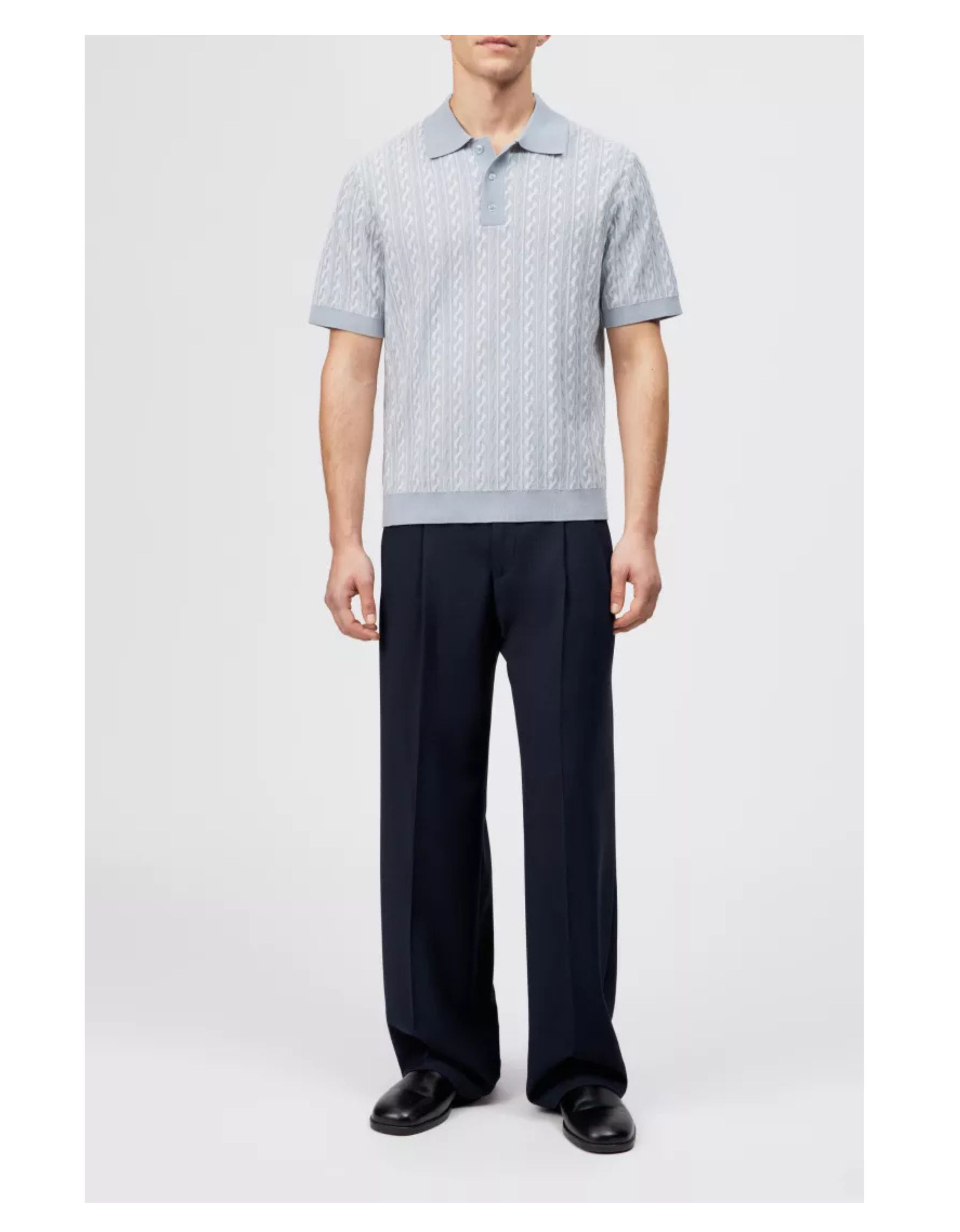 Drykorn Tamian Polos Lichtblauw 425175 Tamian