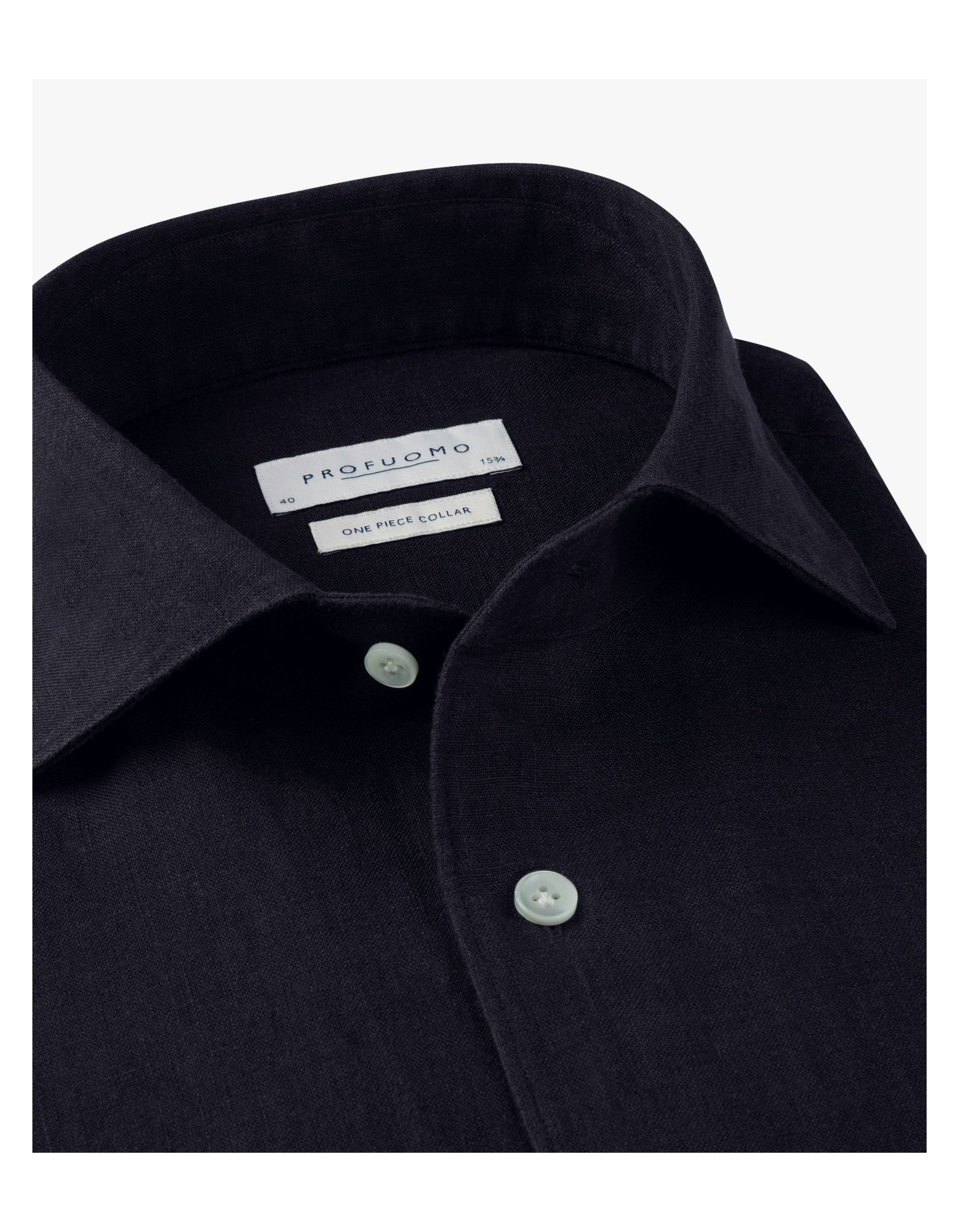 Profuomo Ppxh10041 Lange Mouw Overhemden Donkerblauw Ppxh10041