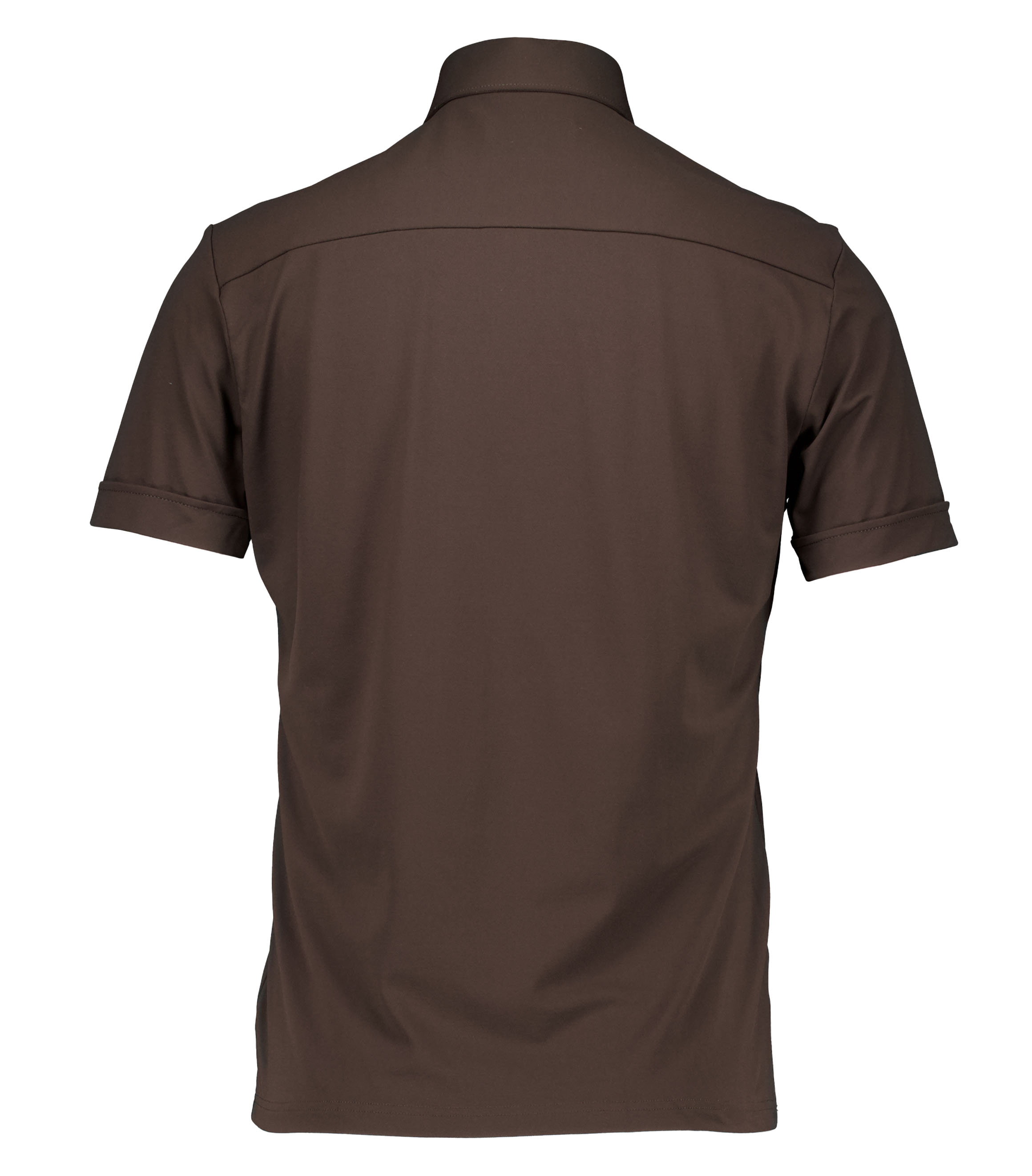 John Miller Polo Shirt Slim Fit P  Donkerbruin 5142677