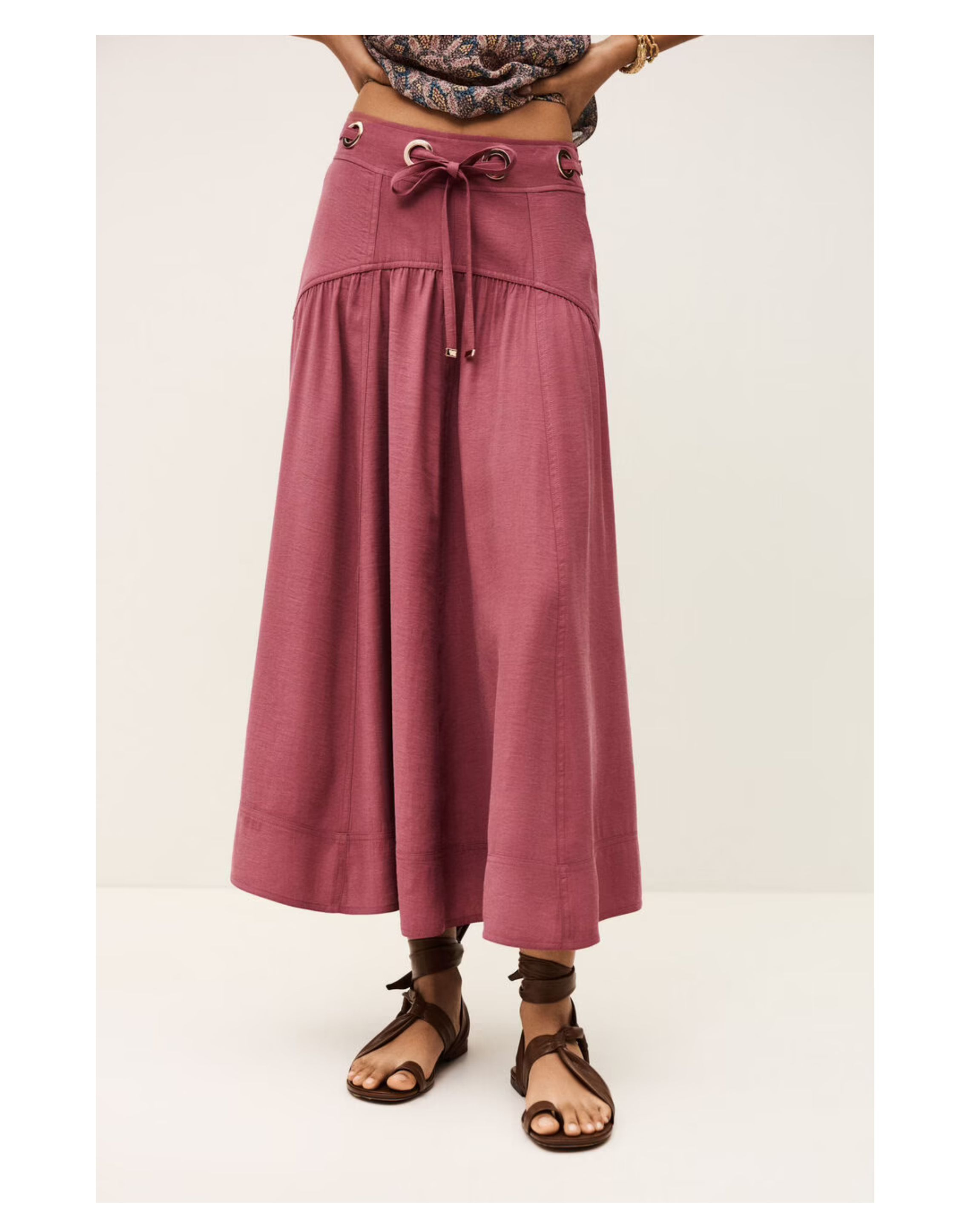 Ba&sh Jupe Donia Rokken Roze 1e26doni