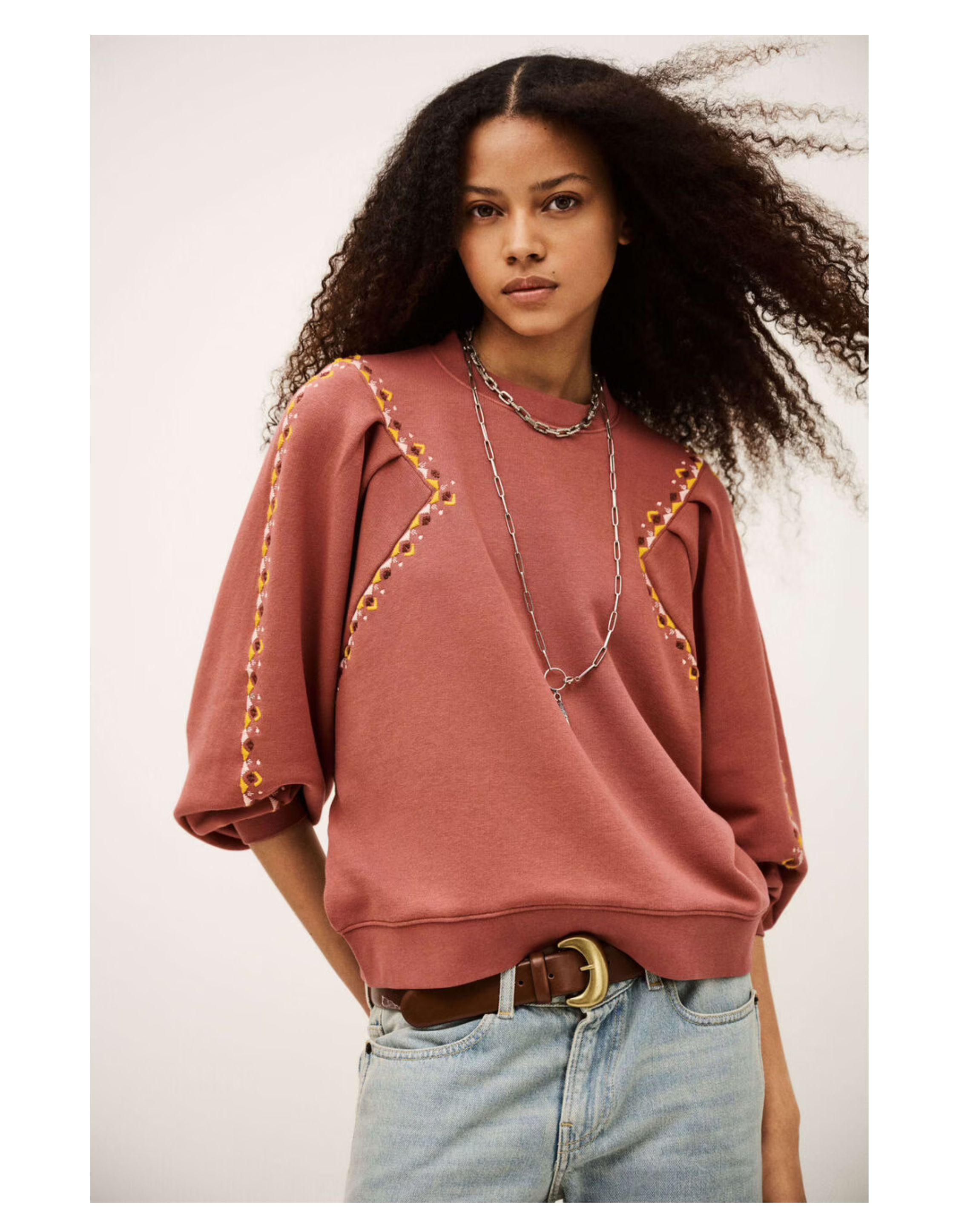 Ba&sh Sweat Mesta Sweaters Roze 1e26mest