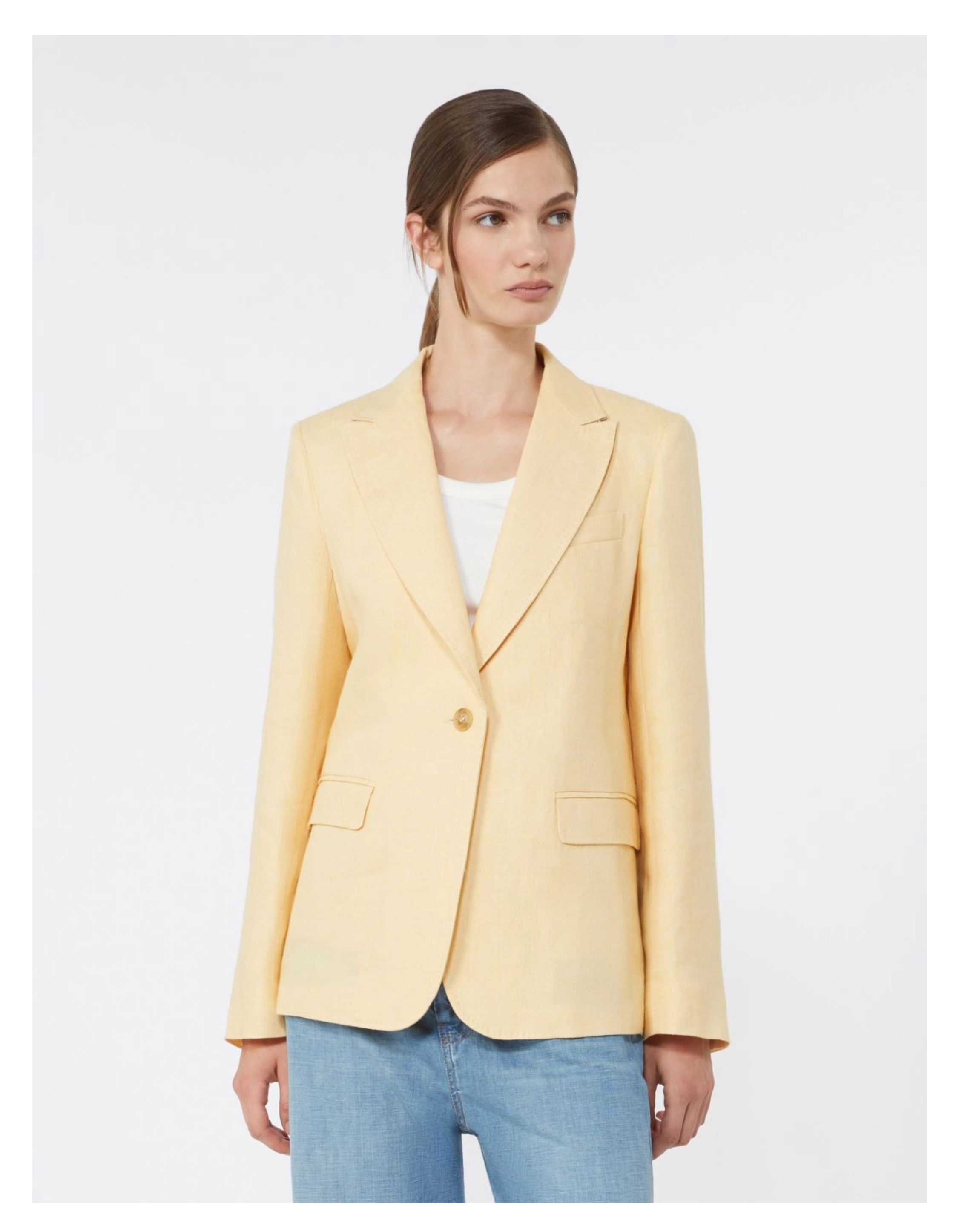 Max Mara Weekend Wkdnalut Blazers Lichtgeel 2615041072600