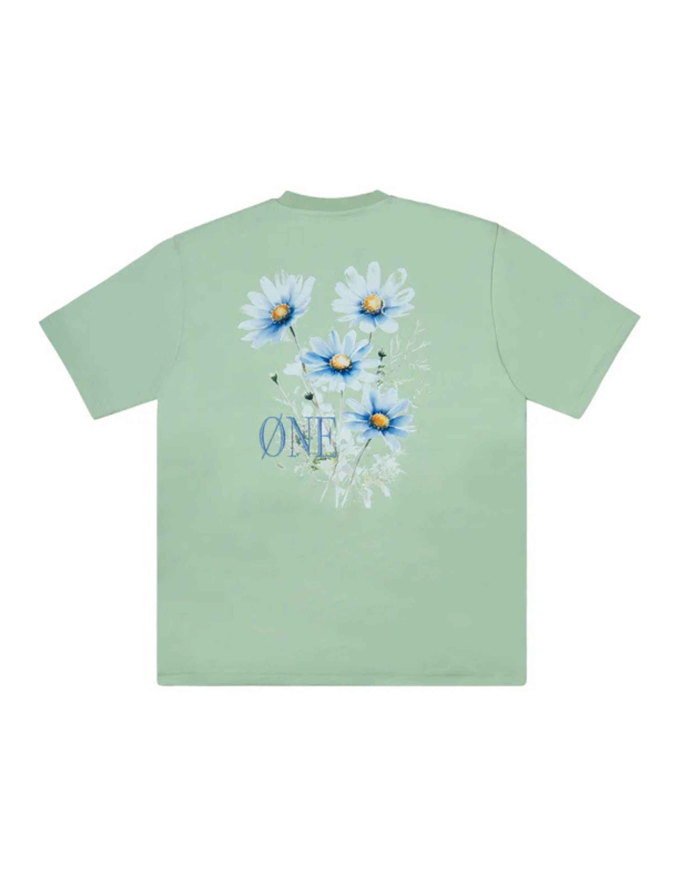 One First Movers Blue Berry Flower T-shirts Groen Blue Berry Flower Tee
