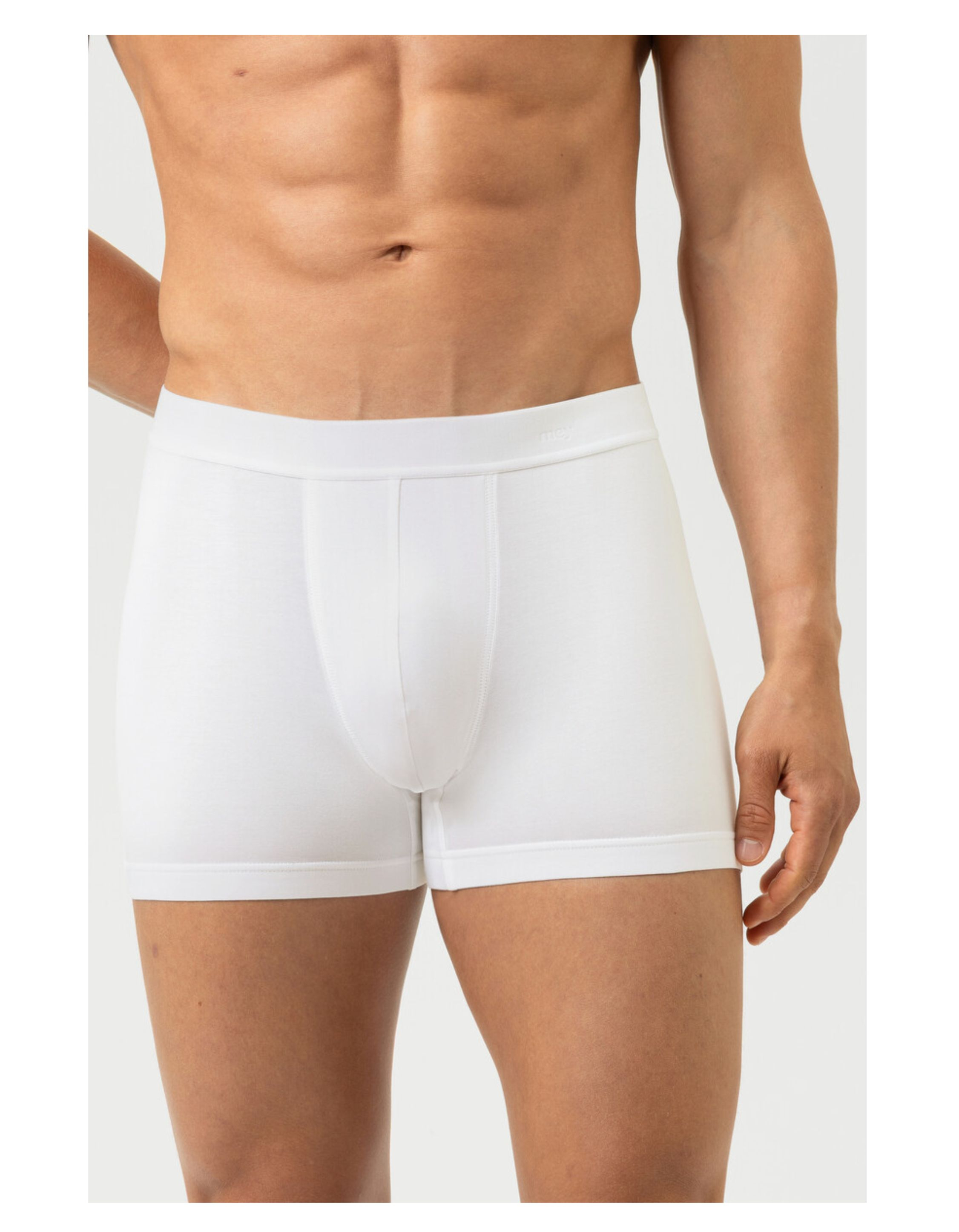 Mey Long-shorty Boxershorts Wit 37180