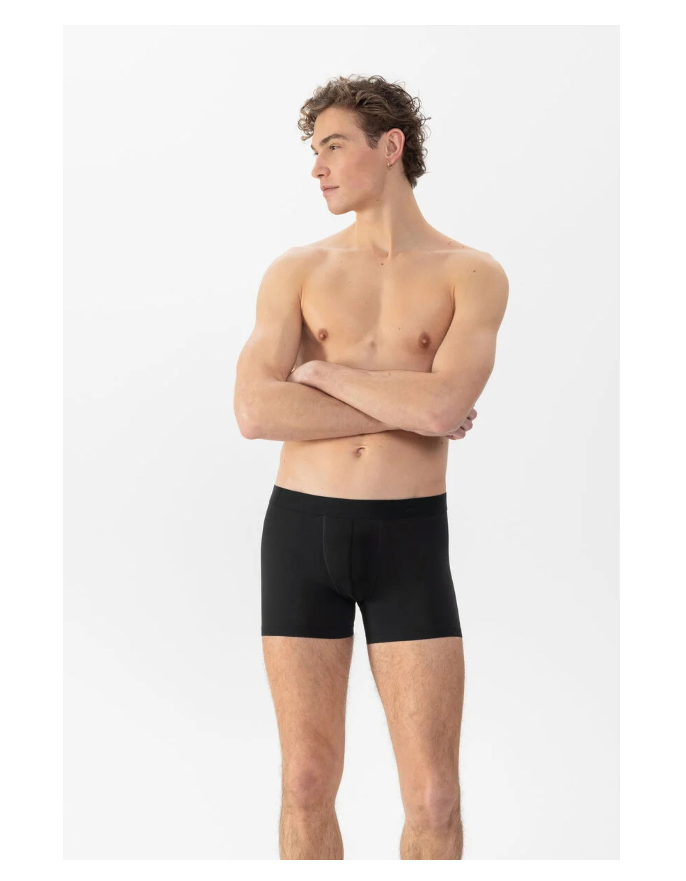 Mey Long-shorty Boxershorts Zwart 37180