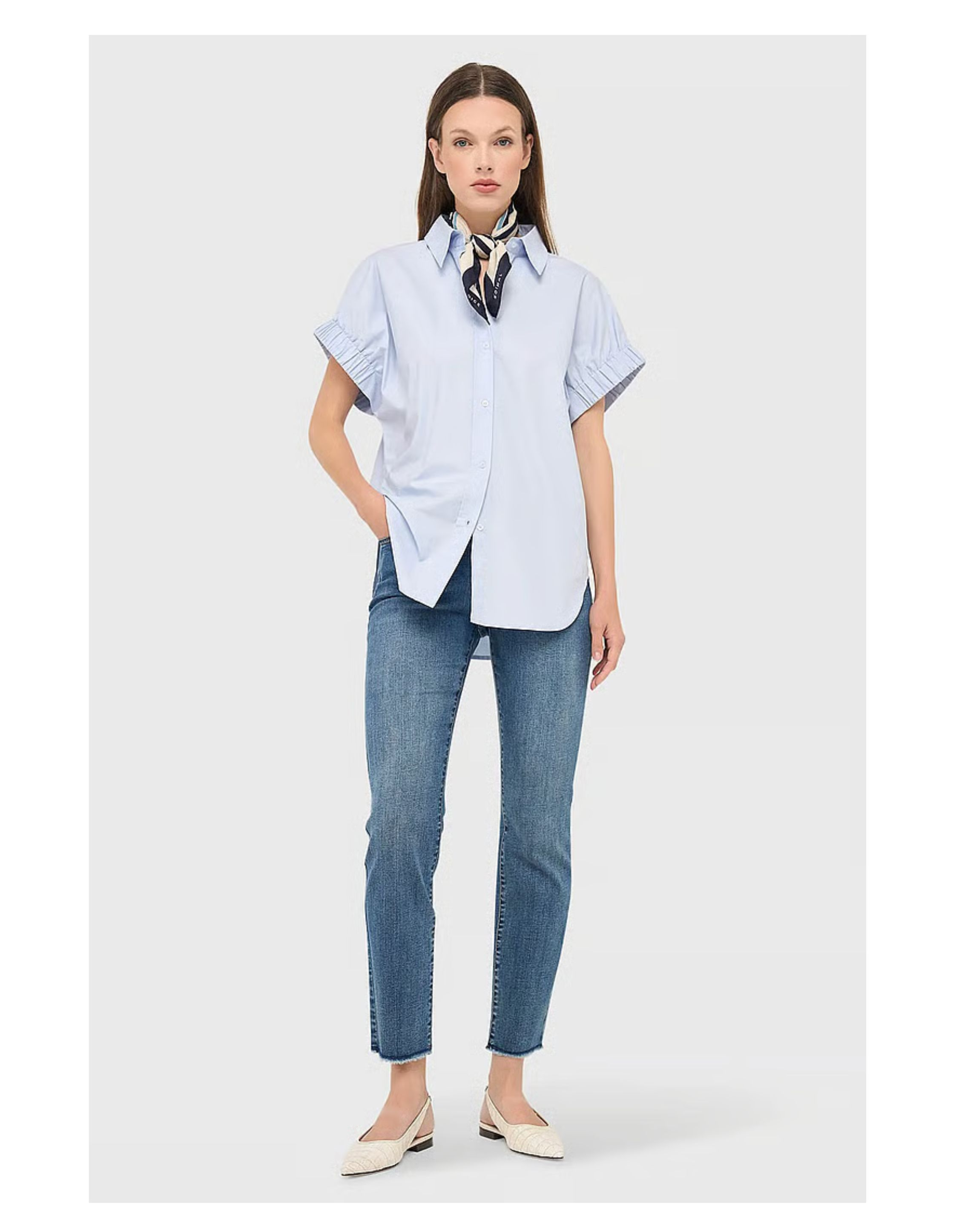 Janice Blouse Blouses Blauw Yaro