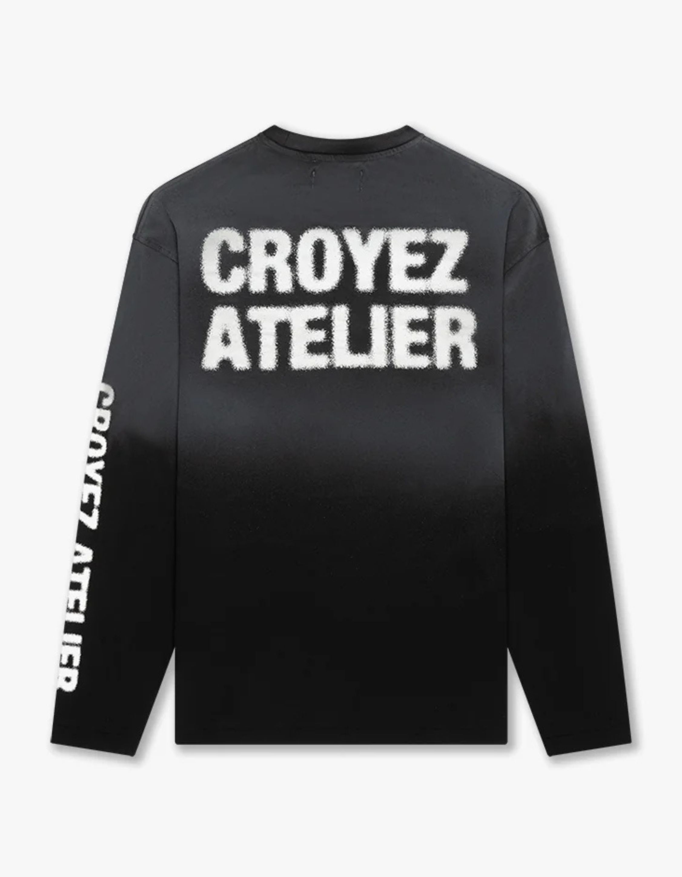 Croyez Sprayed Atelier Longsleeve Longsleeves Zwart Crb30026013