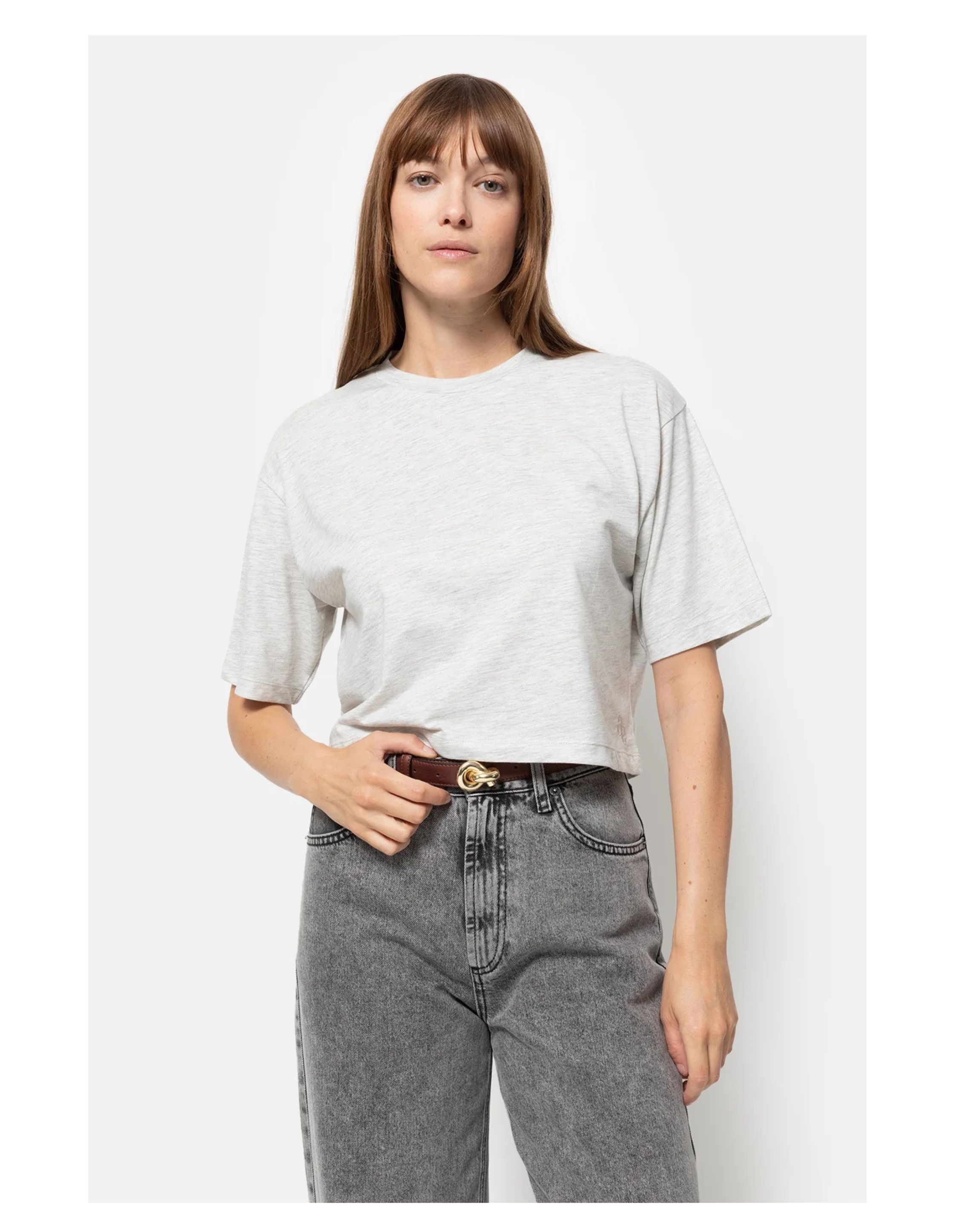 Âme Antwerp Moi T-shirts Lichtgrijs Moi