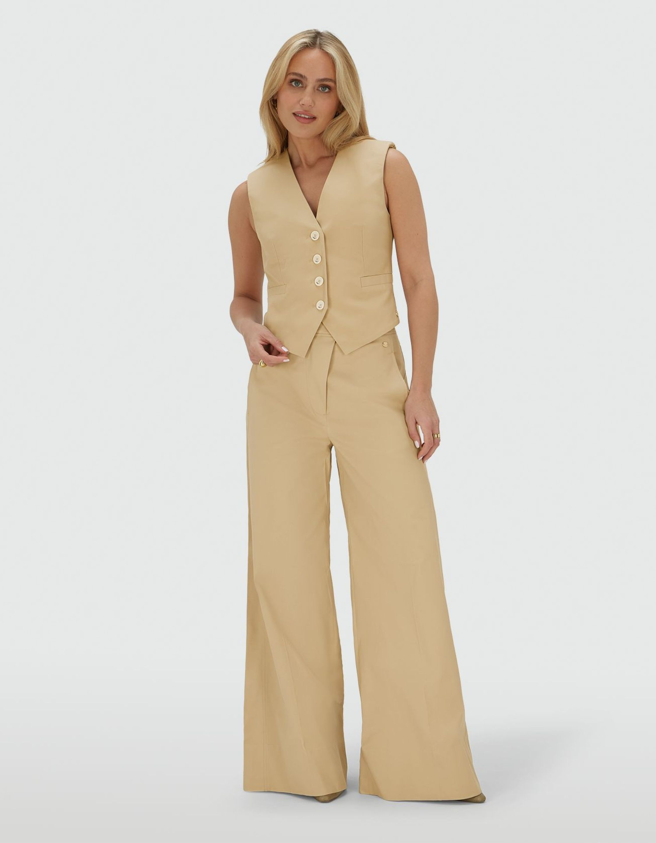 Josh V Monet Gilets Camel Jv-2602-0107