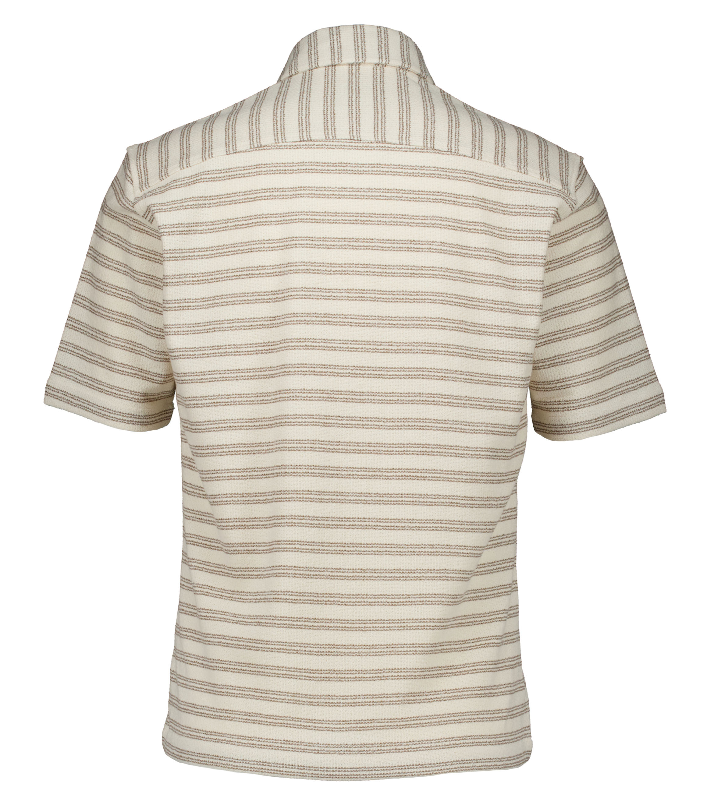 Genti S4294-1868 Korte Mouw Overhemden Beige S4294-1868