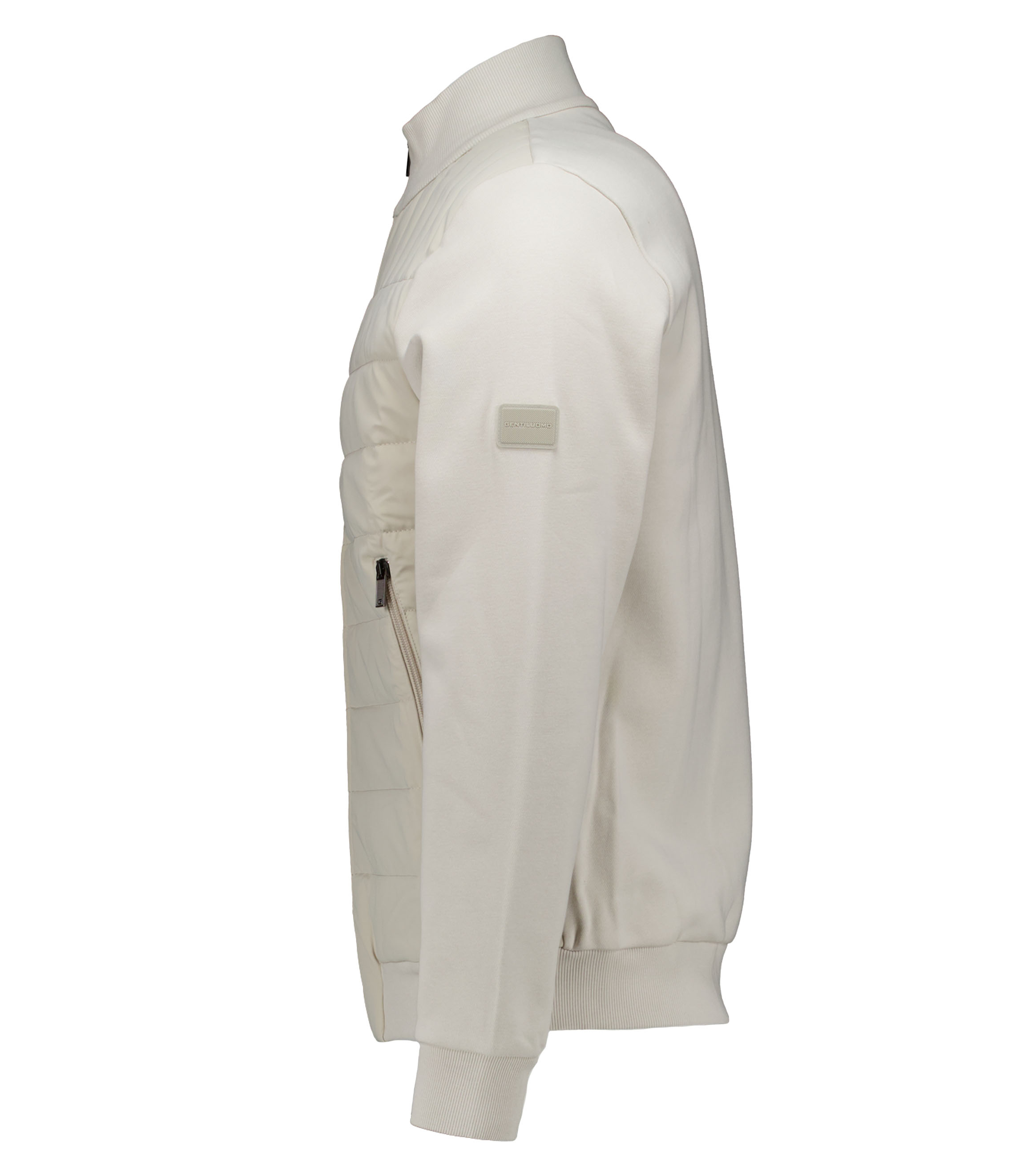 Genti Cardigan Material Mix Vesten Zand J4119-228