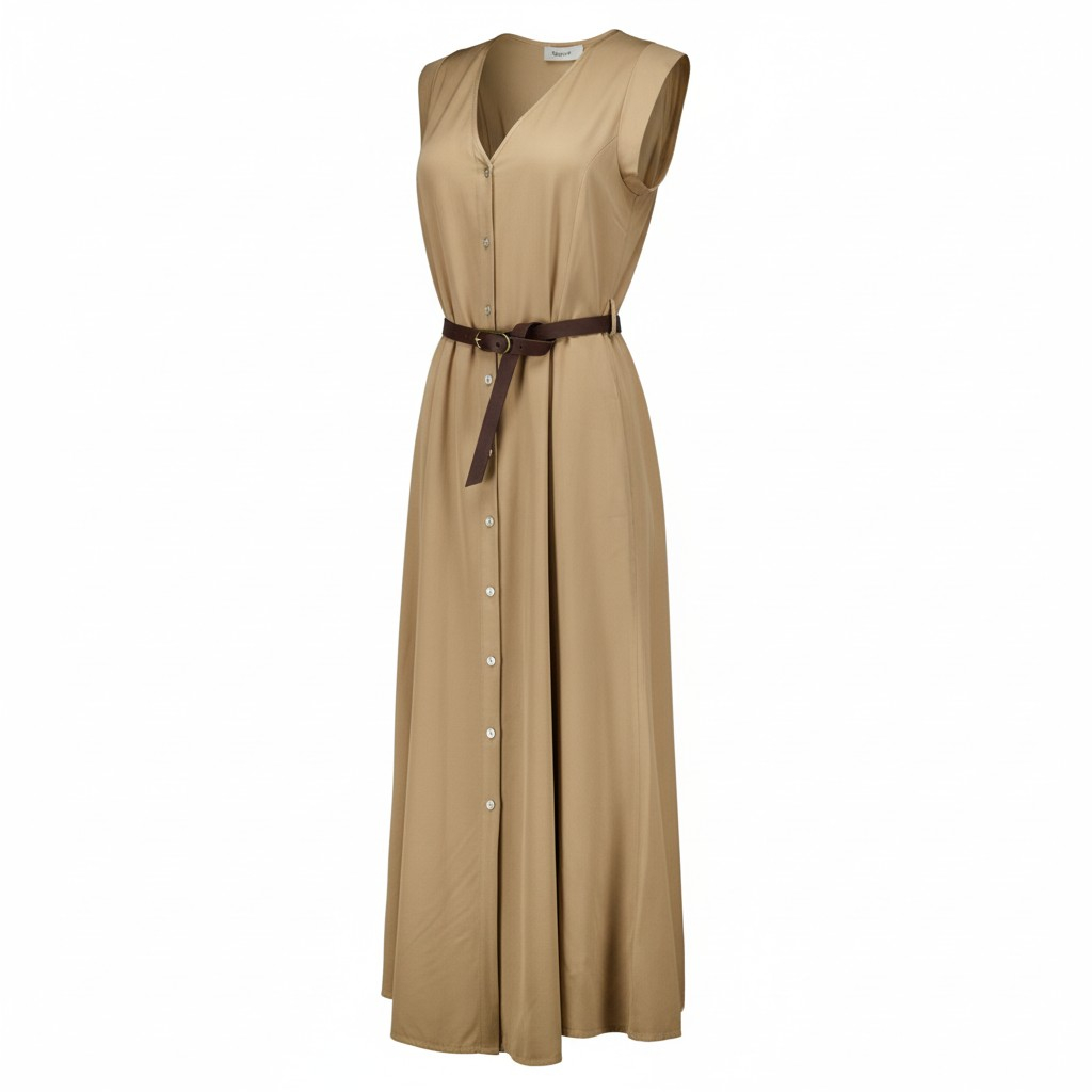 Mo.née G056 Jurken Beige G056