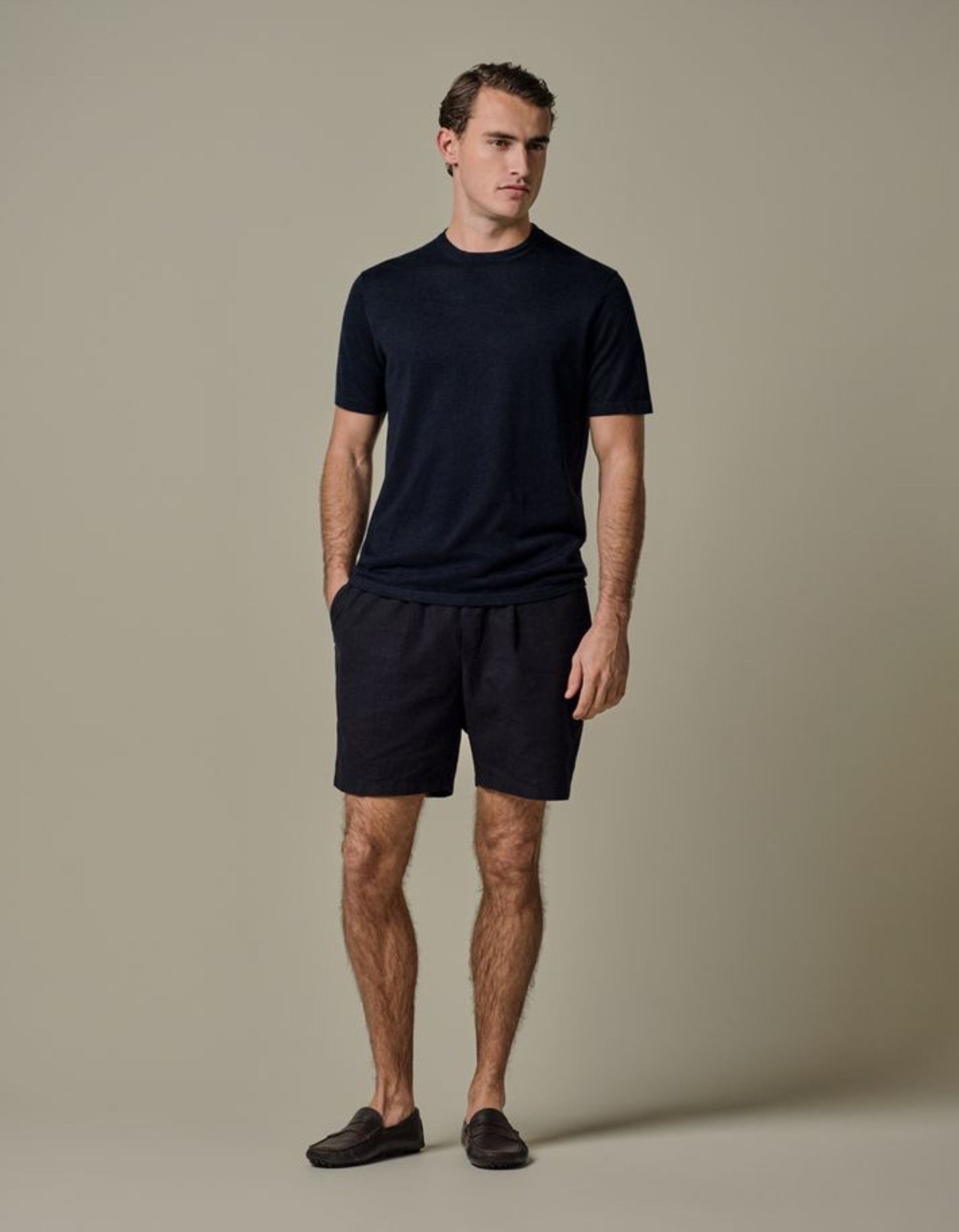 Profuomo T-shirt Crew Neck Ss T-shirts Donkerblauw Ppxt10006