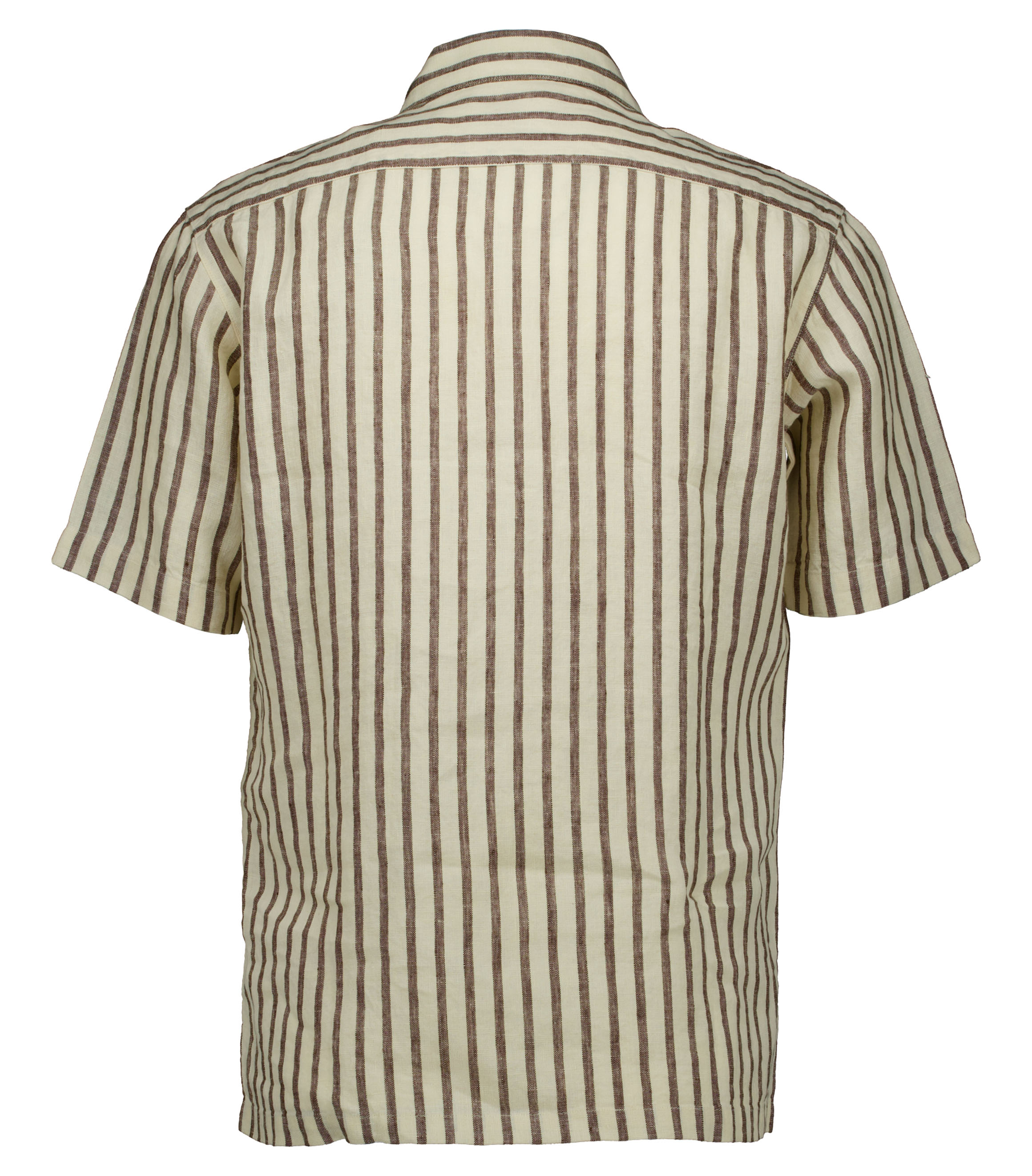 Seven Dials Finley 191 Shirt Ss Korte Mouw Overhemden Donkerbruin Sdl26113cr59