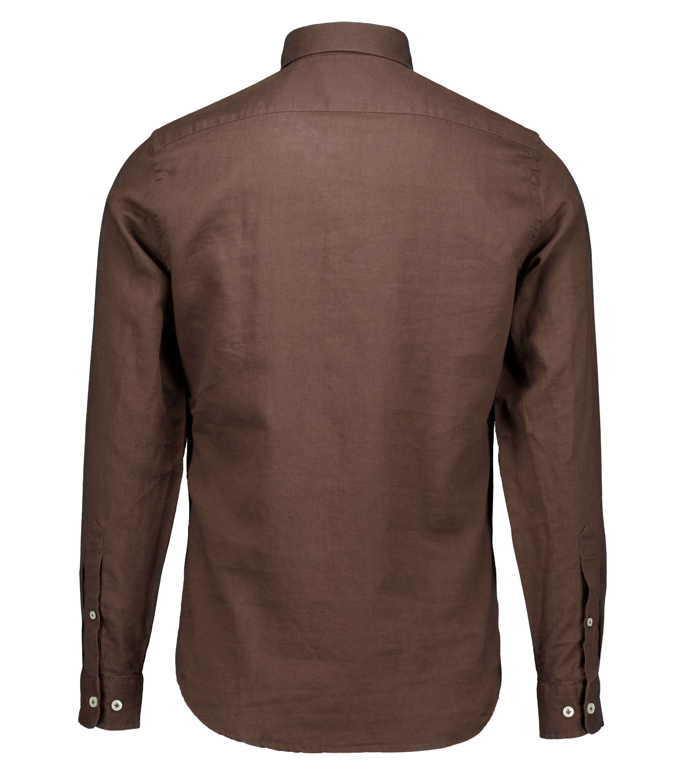 Seven Dials Jerred Lange Mouw Overhemden Donkerbruin Sdl26107av01