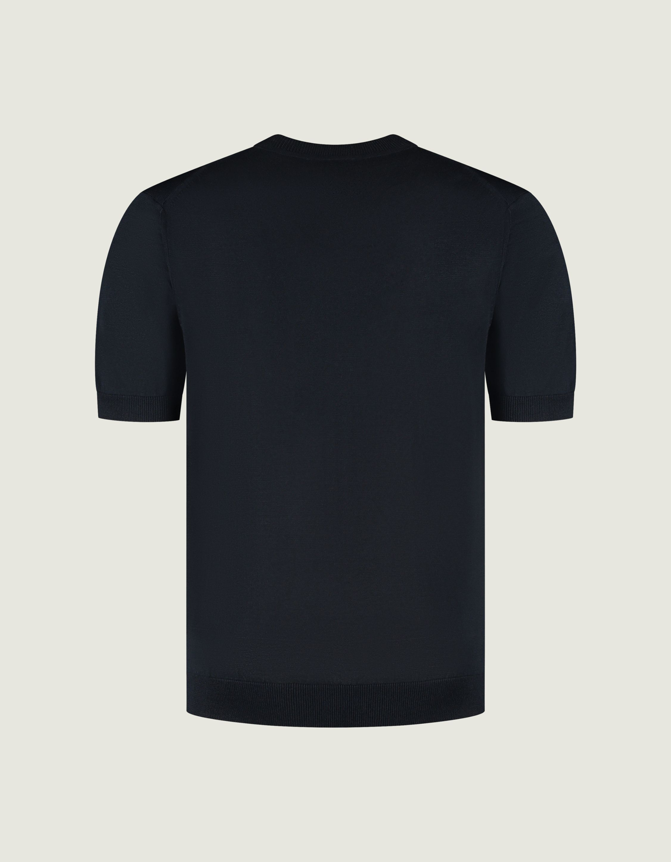 Duquezzi Merino T-shirt T-shirts Donkerblauw Dqc30026005