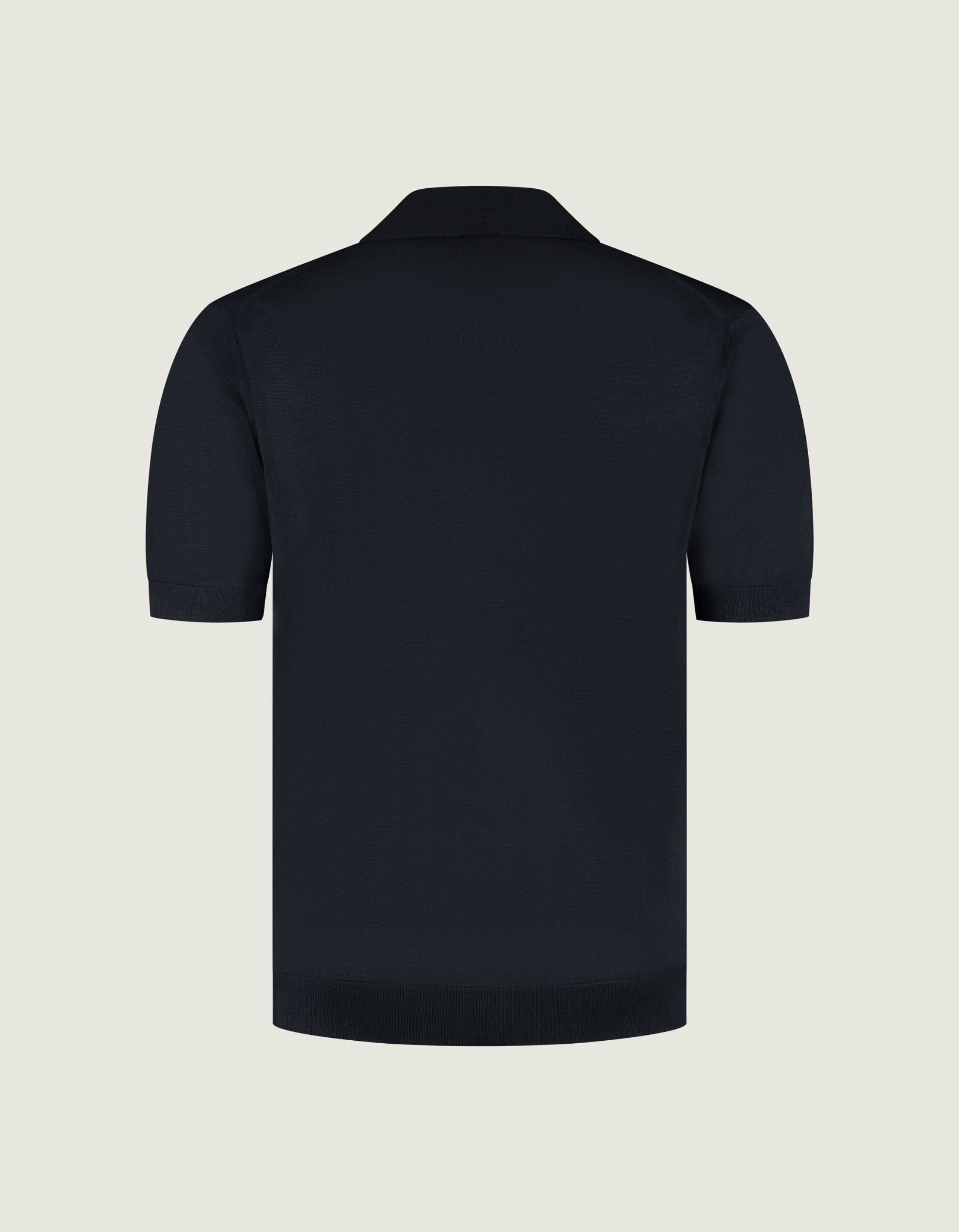 Duquezzi Merino Buttonless Polo Polos Donkerblauw Dqc30026007