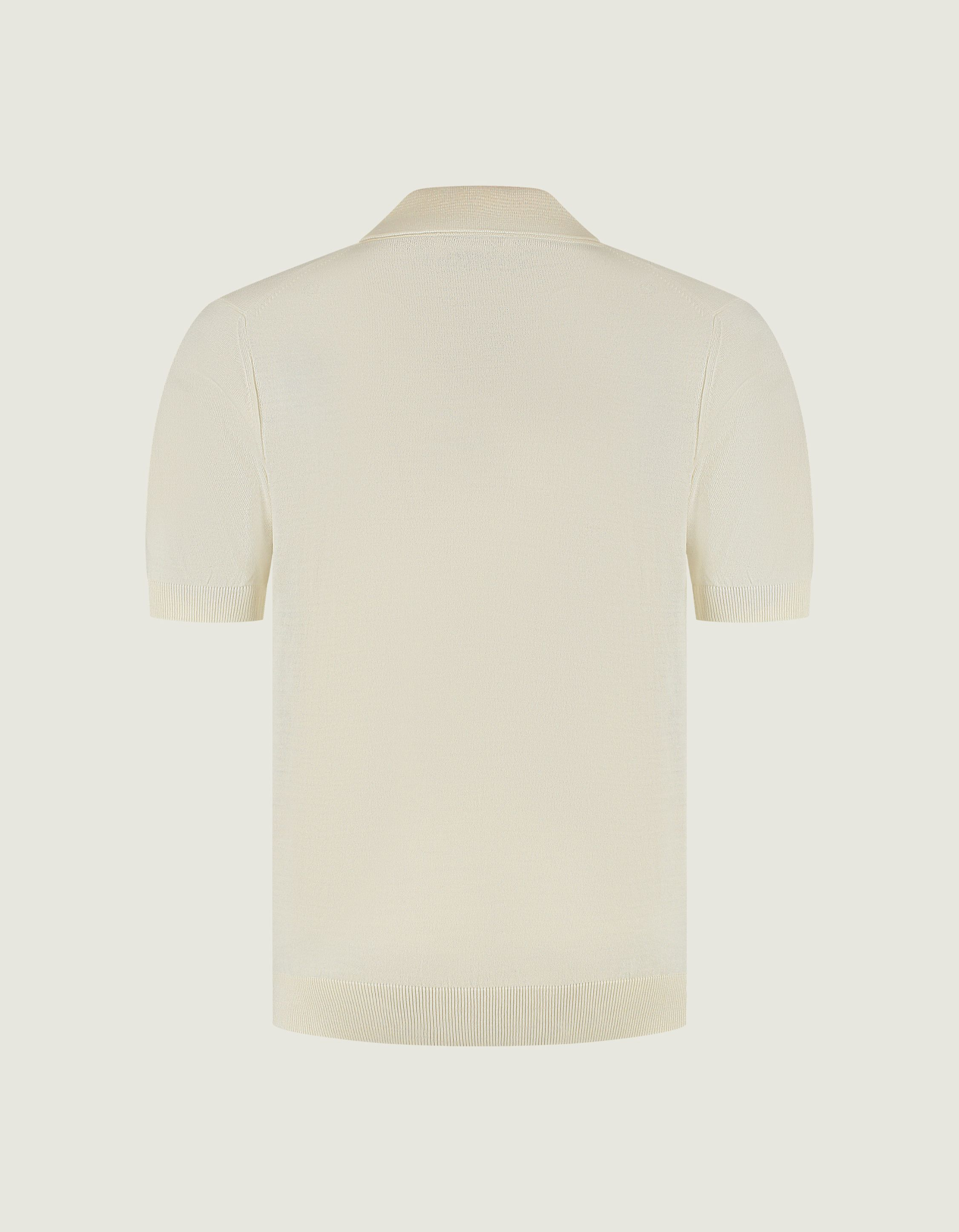 Duquezzi Merino Buttonless Polo Polos Off White Dqc30026007