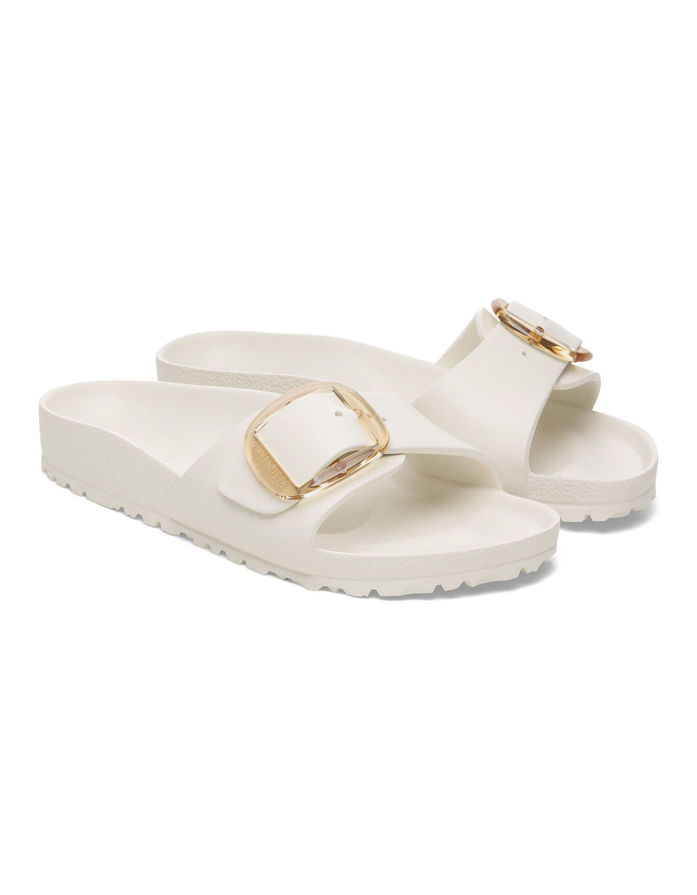 Birkenstock Madrid Big Buckle Slippers Creme 1029633
