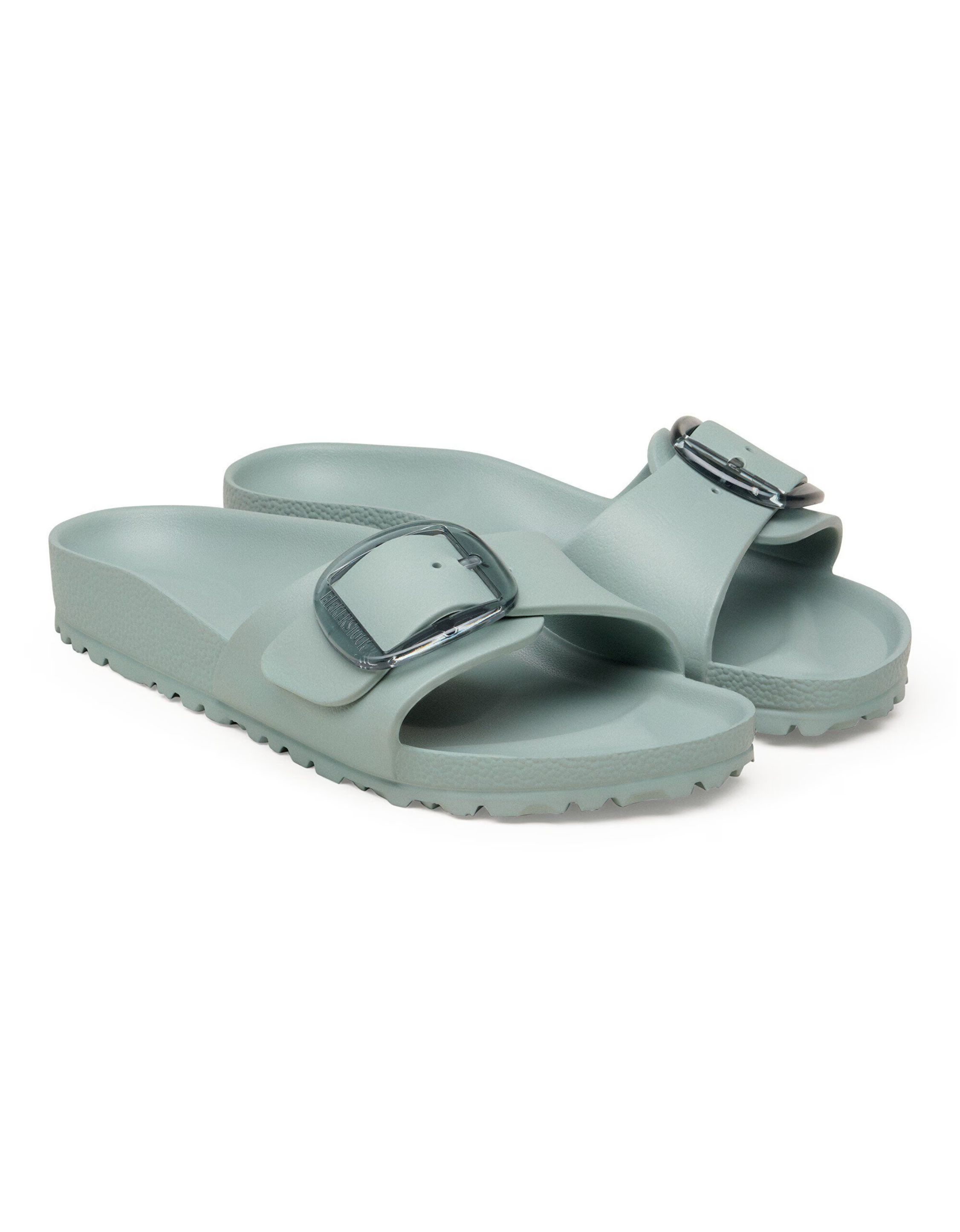 Birkenstock Madrid Big Buckle Slippers Lichtgroen 1031422