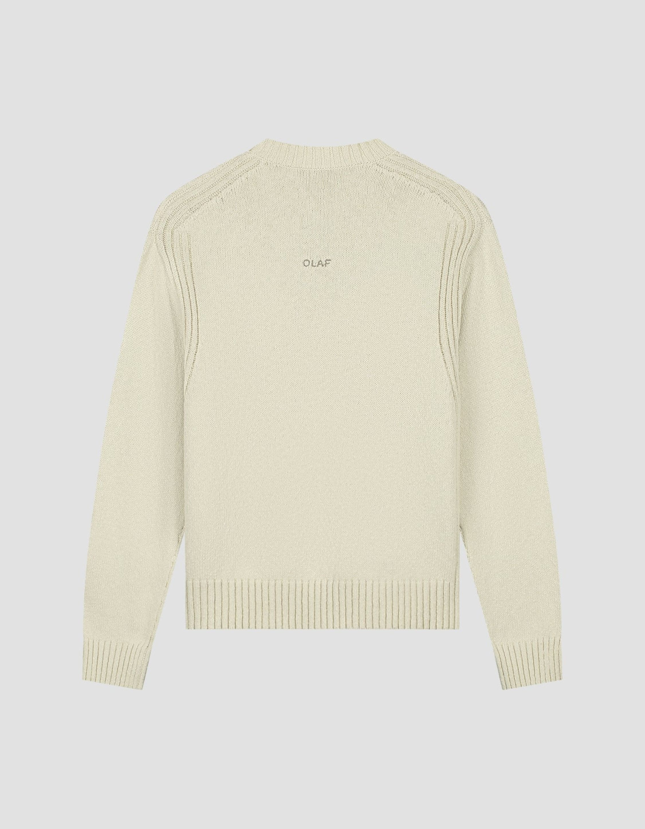 Olaf Essential Knitted Crewneck Sweaters Off White M250700