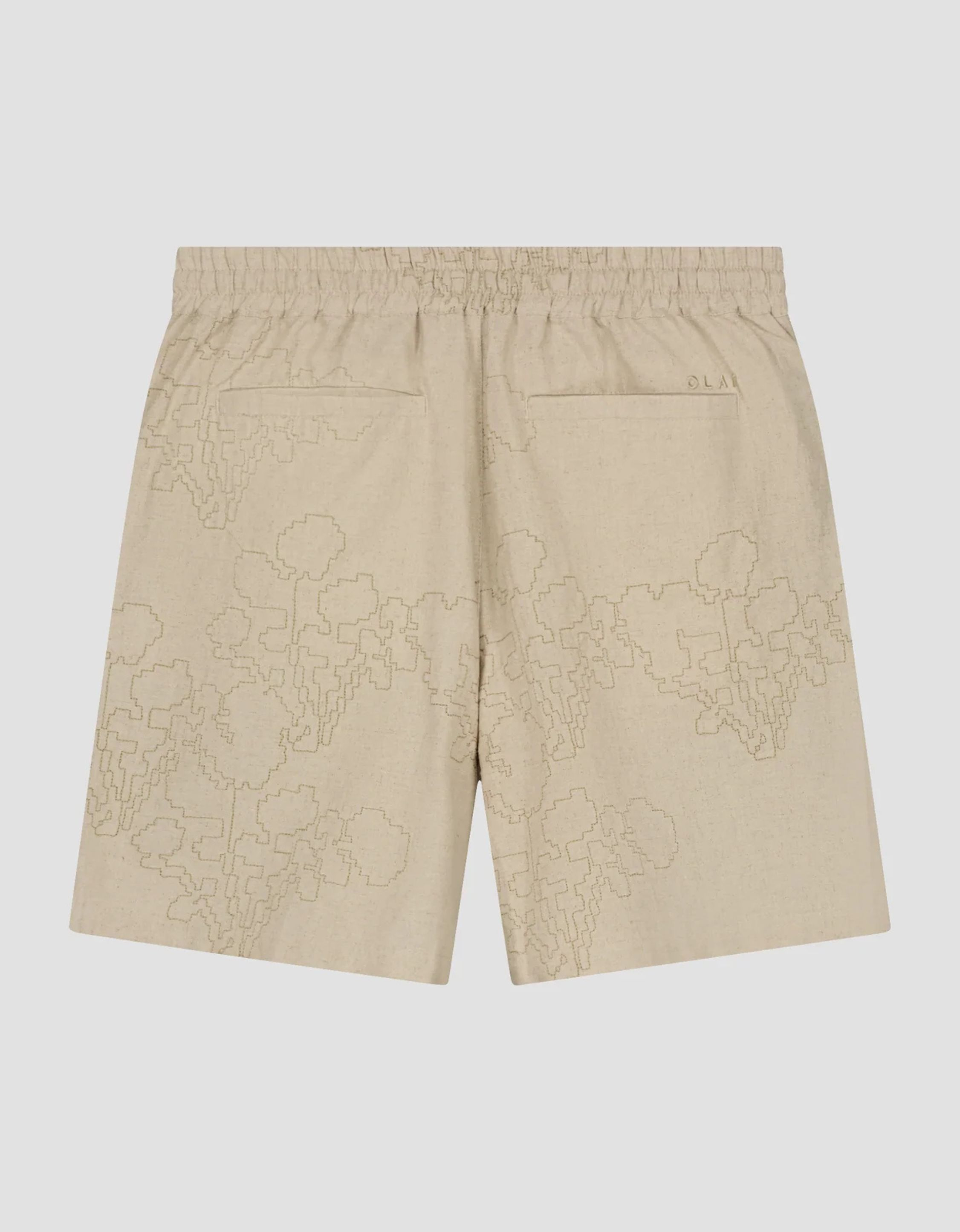 Olaf Embroidered Flower Shorts Shorts Beige M250404