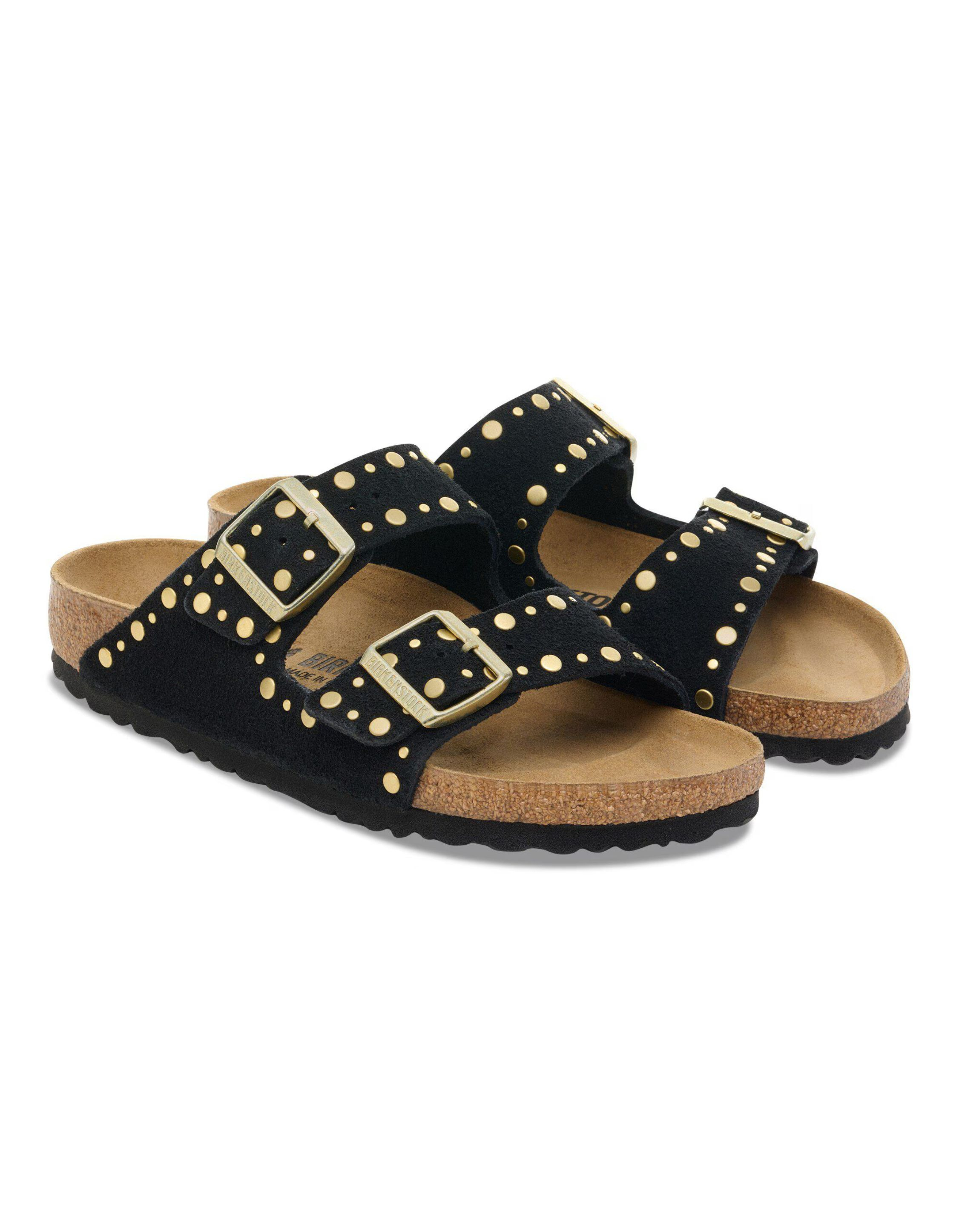 Birkenstock Arizona Rivet Slippers Zwart 1030348