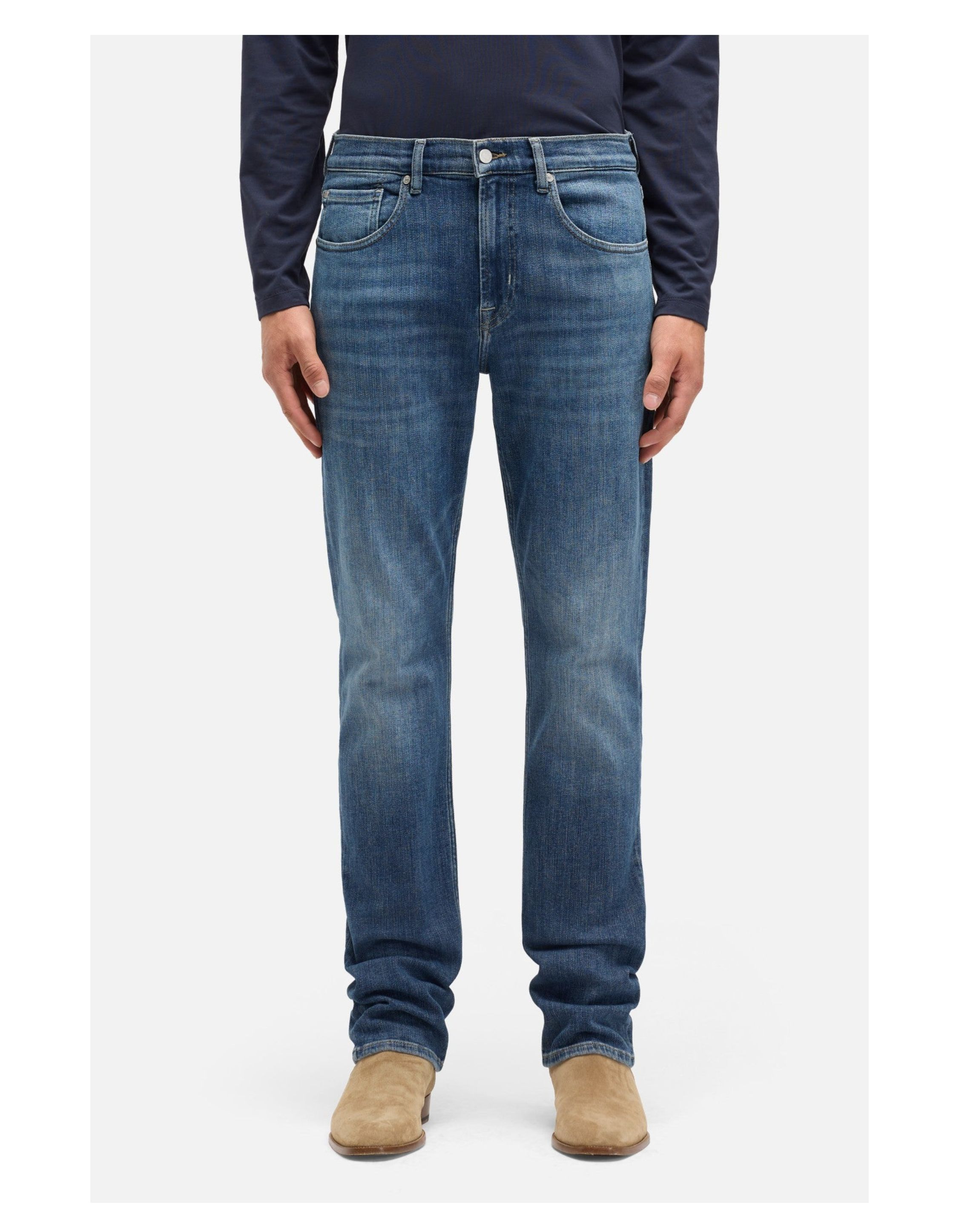 7 For All Mankind The Straight Jeans Blauw 7te70f97