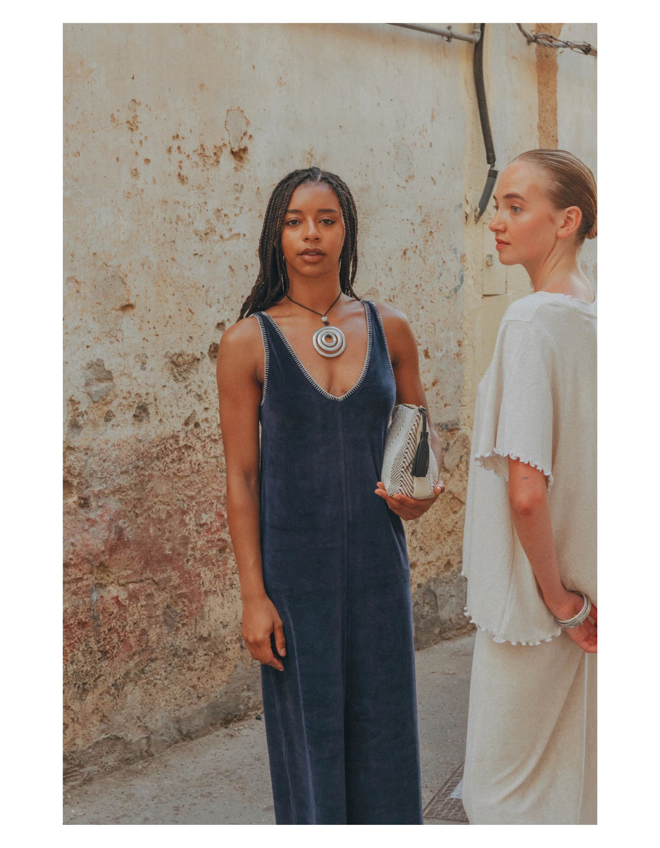 Love Sundaily Ss26dress1 Jurken Donkerblauw Pilar