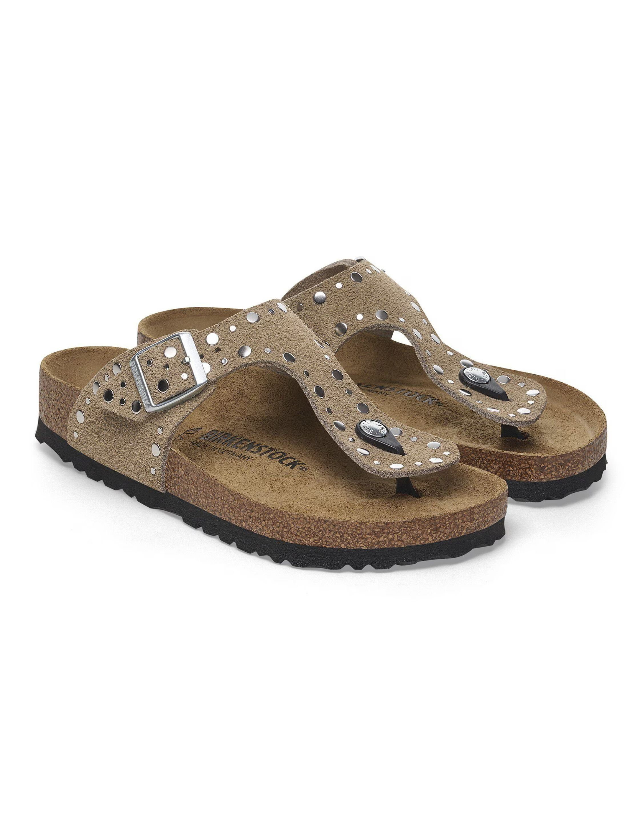 Birkenstock Gizeh Rivet Slippers Taupe 1029388