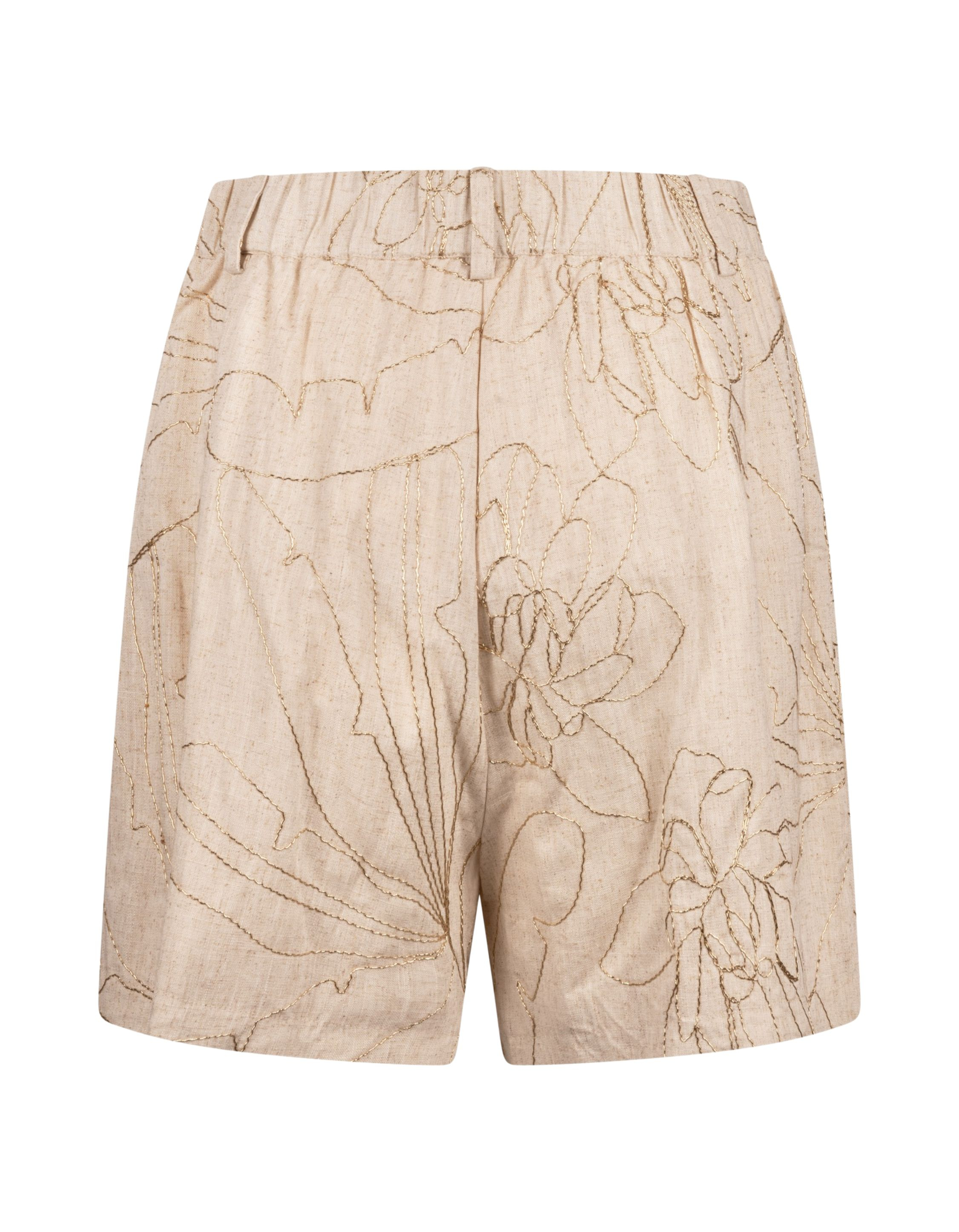 Nukus Dagmar Short Embroidery Shorts Zand Nks09052