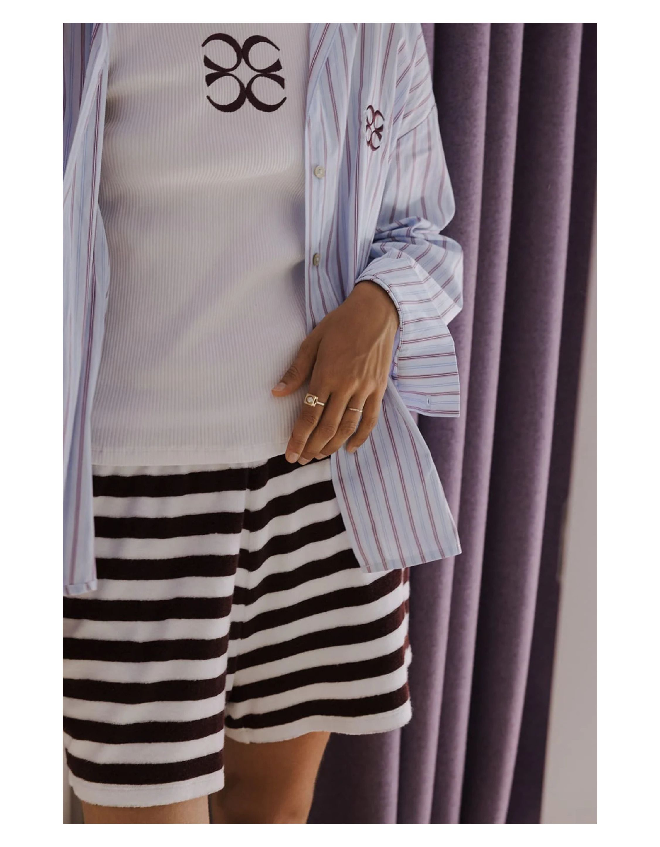 Coucou Jackie Shorts Aubergine Jackie
