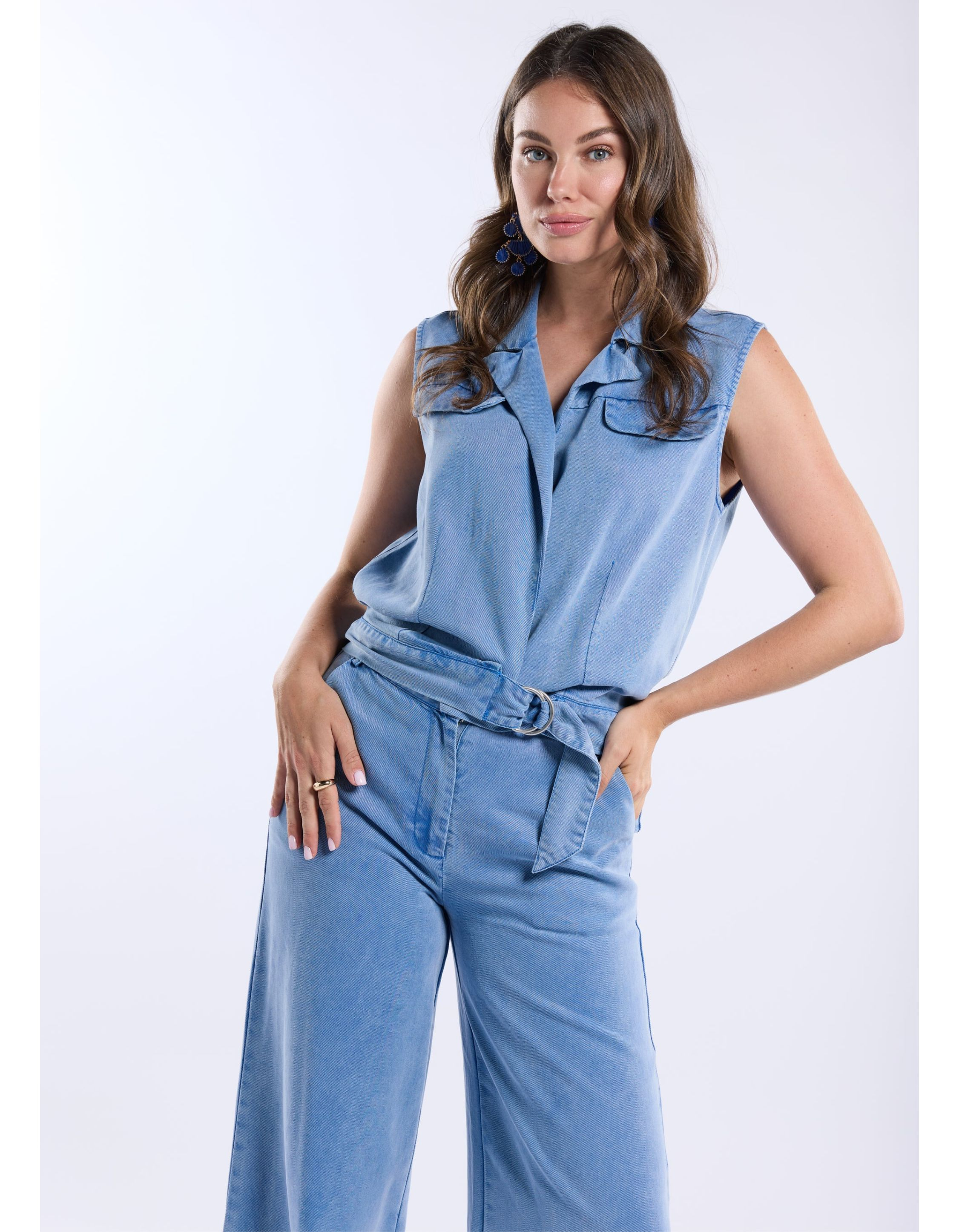 Freebird Gilet  Donkerblauw Gabriela