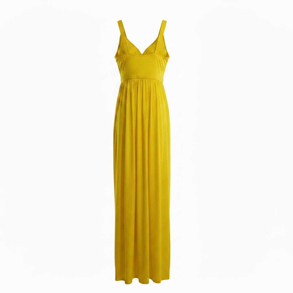 Essentiel Antwerp Maxi Babydoll Dress Jurken Geel Jacobean