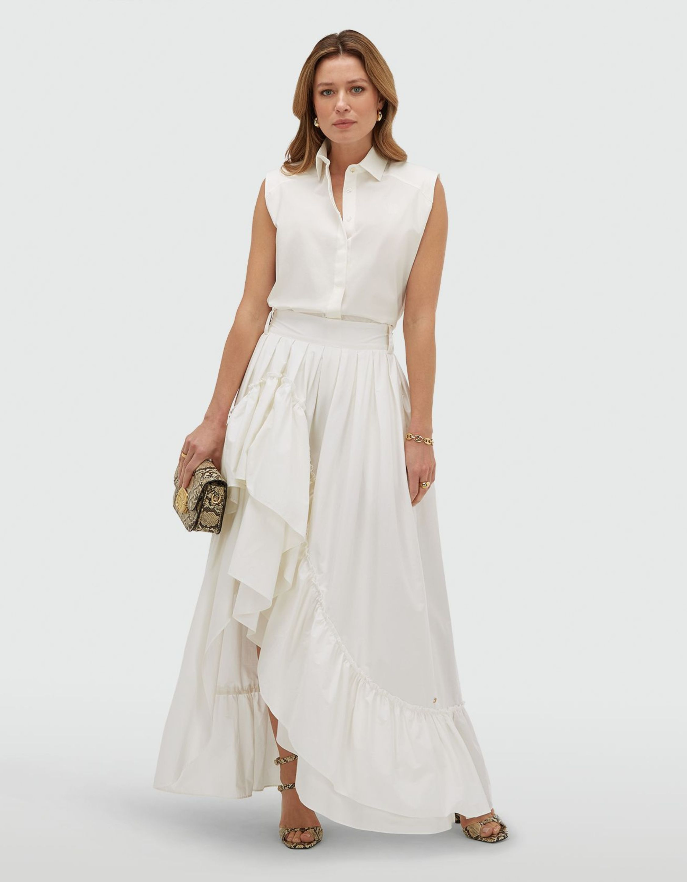 Josh V Susie Straight Fit Blouse Blouses Off White Jv-2605-0110