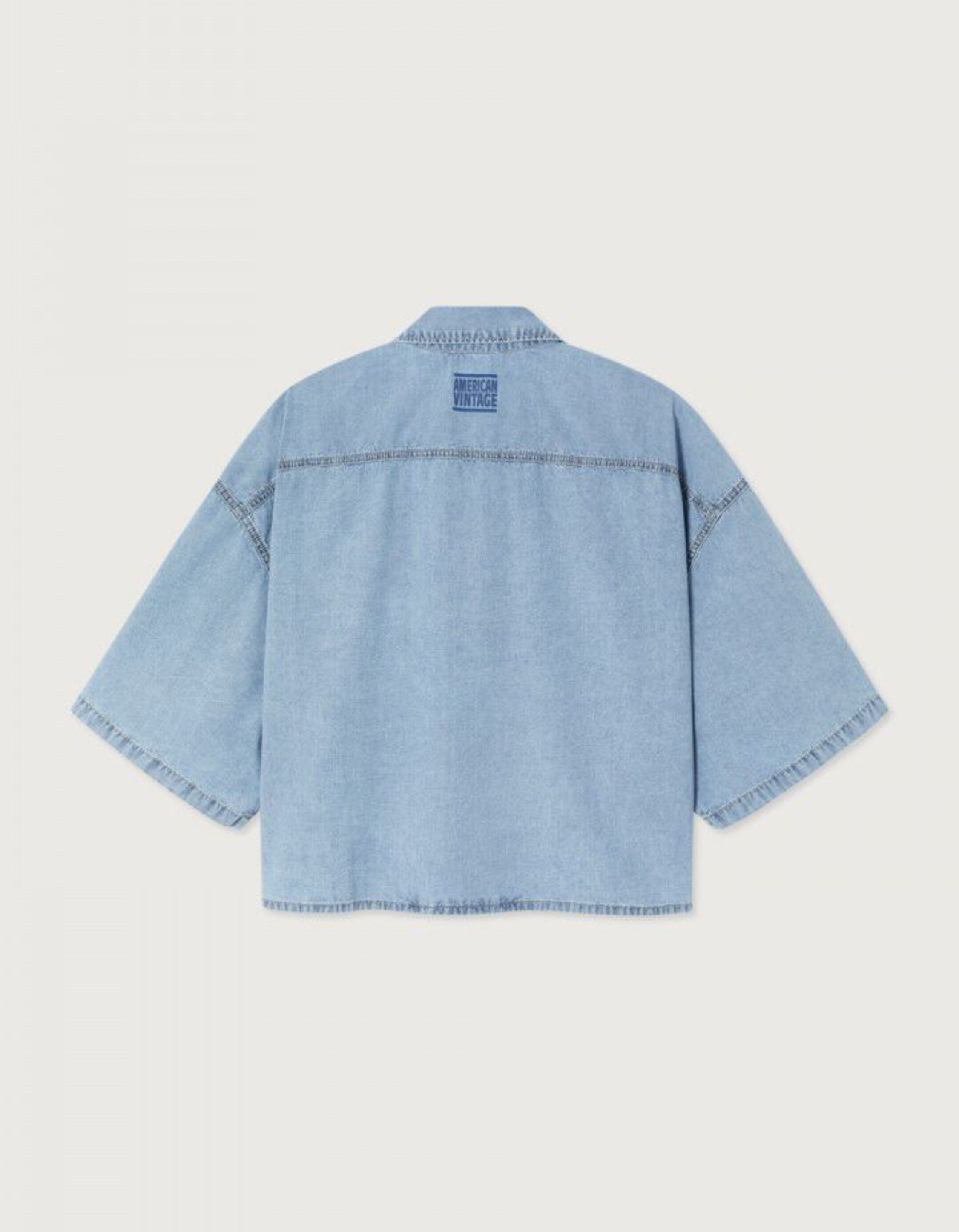 American Vintage Paybou Blouses Blauw Pay06ae26